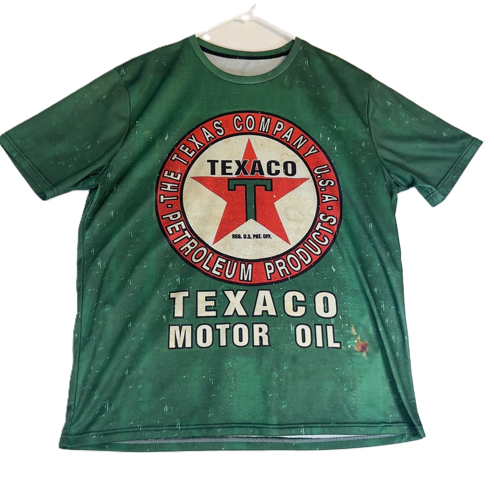 Other Texaco Motor Oil Retro Green Graphic Pullover Shirt Large Size US L / EU 52-54 / 3 - 1 Thumbnail