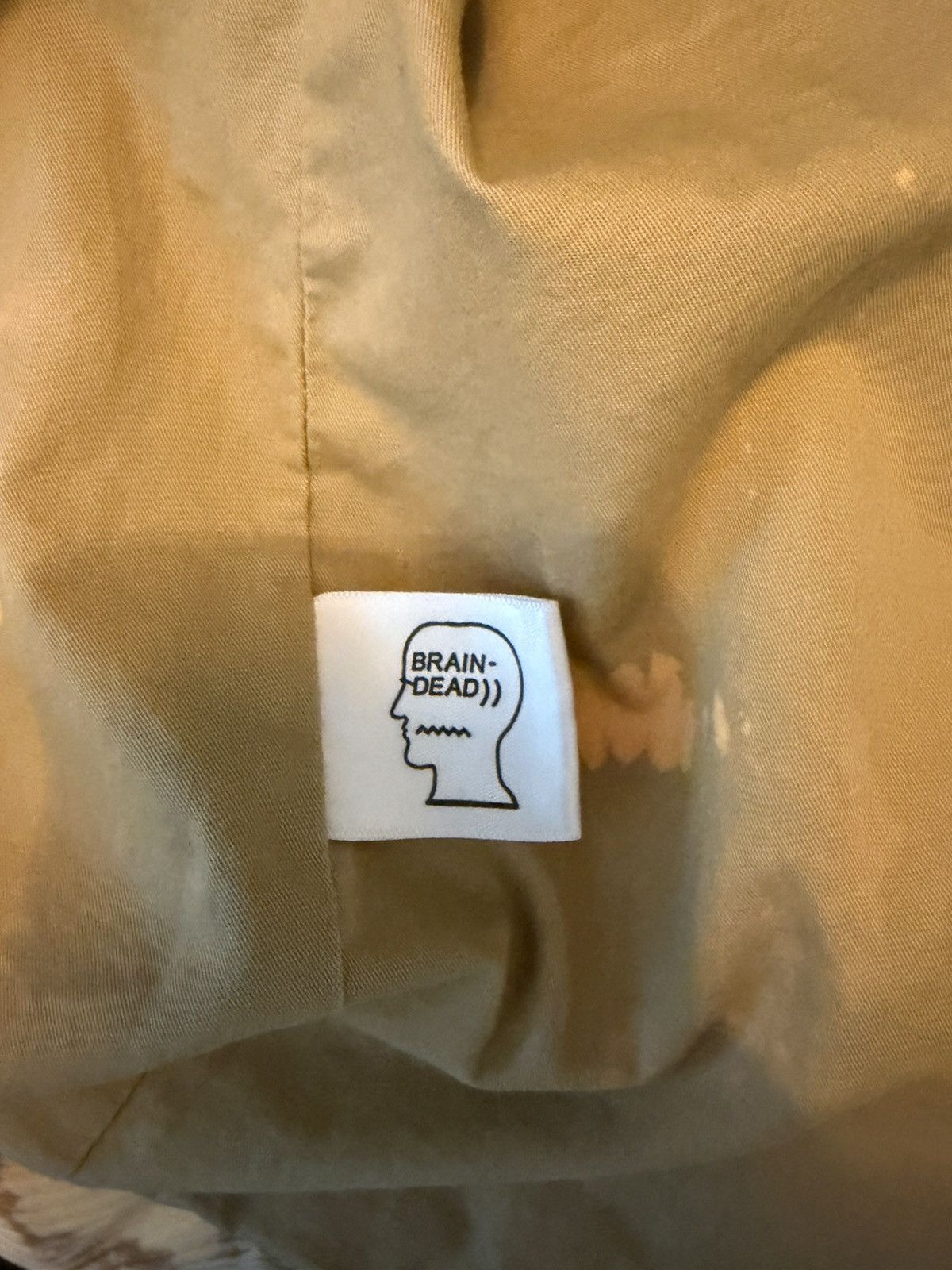Brain Dead Brain Dead Racing Jacket (Cream) Size US L / EU 52-54 / 3 - 6 Thumbnail