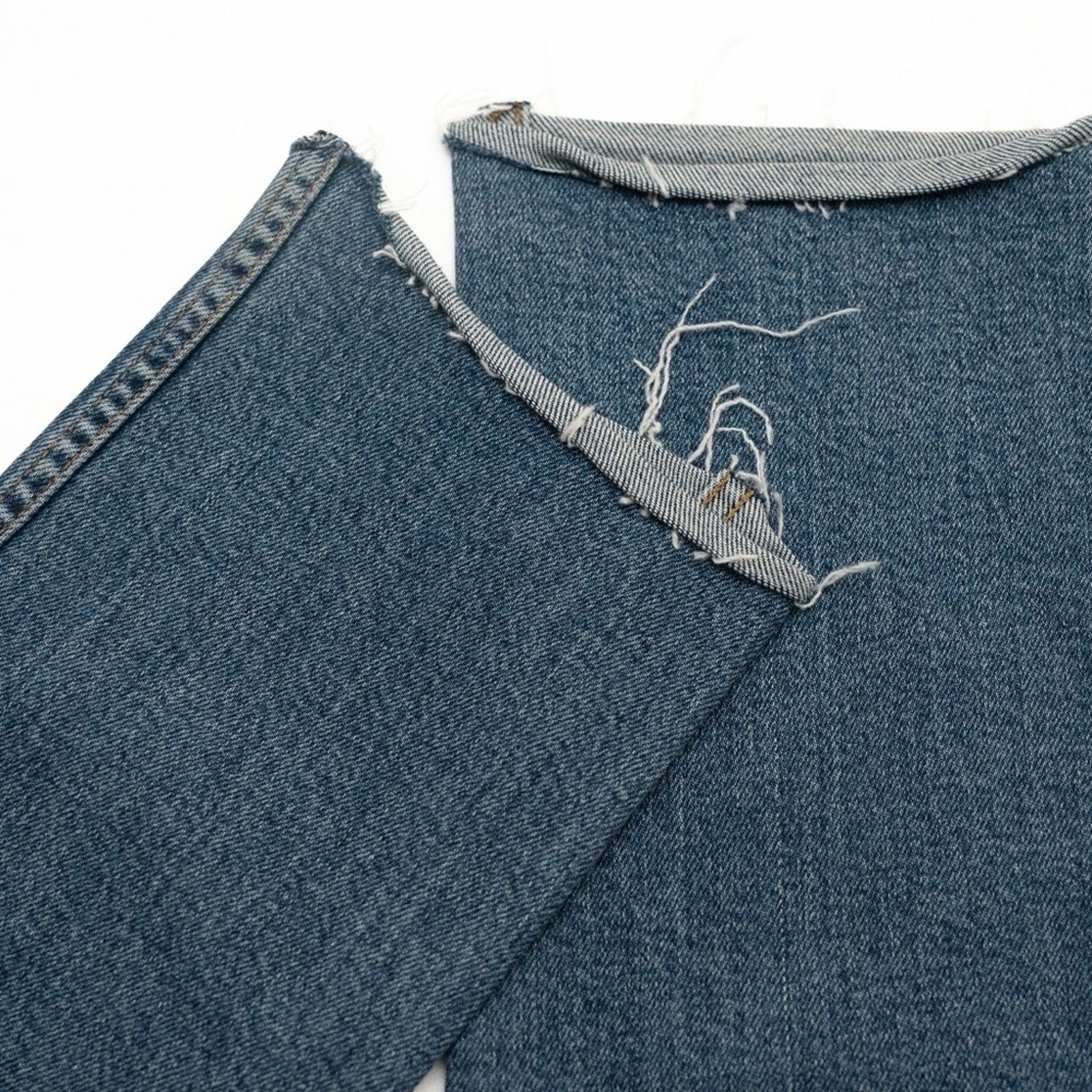 RE/DONE RE/Done. Double Needle Long Stretch Jeans In Blue. Size 30" / US 8 / IT 44 - 15 Thumbnail