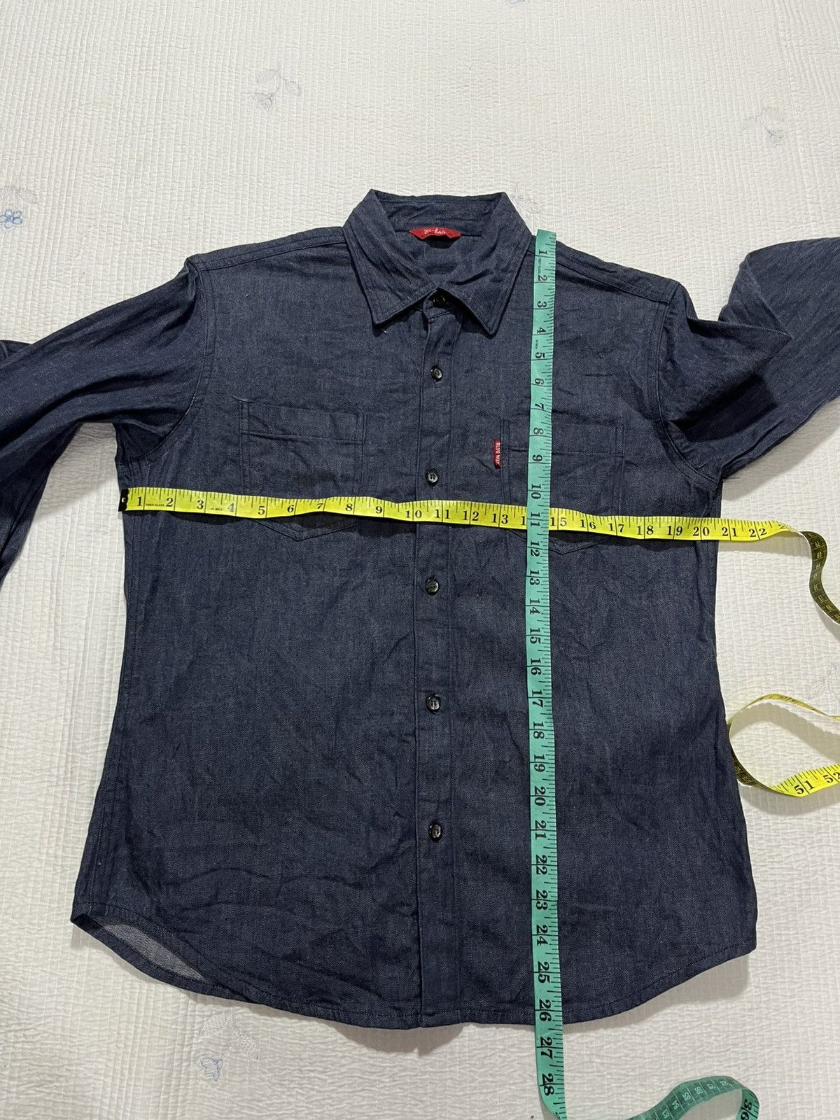 Designer × Japanese Brand × Vintage BLUE WAY JAPANESE BRAND DENIM LONG SLEEVES SHIRT Size US S / EU 44-46 / 1 - 8 Thumbnail