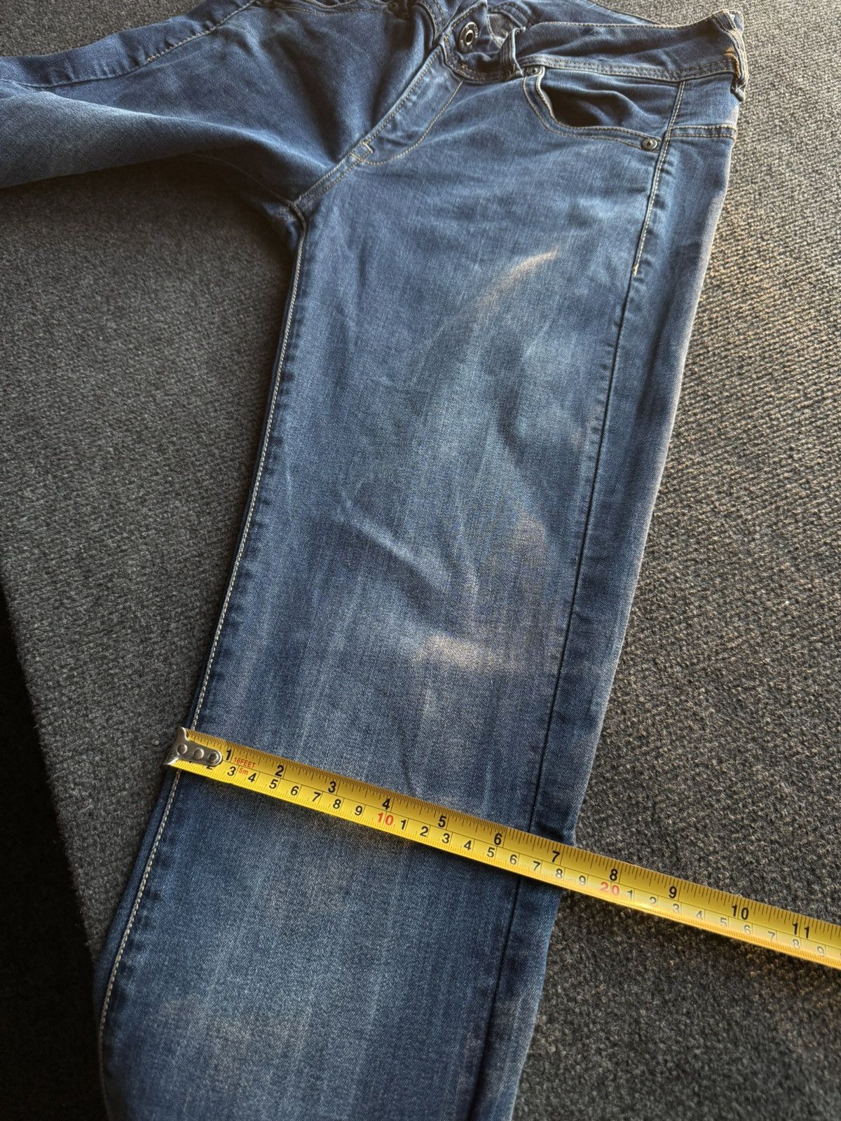 G-Star 00s Y2K G-Star RAW Midge Straight Punk Rock Dark Wash Jeans Size 30" / US 8 / IT 44 - 24 Thumbnail