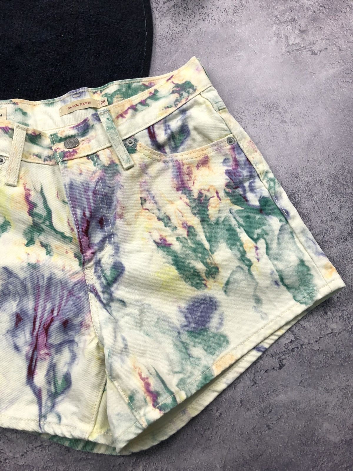Levi's LEVIS Hype Multicolour Rare Shorts Streetwear Crazy Y2k Size 28" / US 6 / IT 42 - 2 Thumbnail