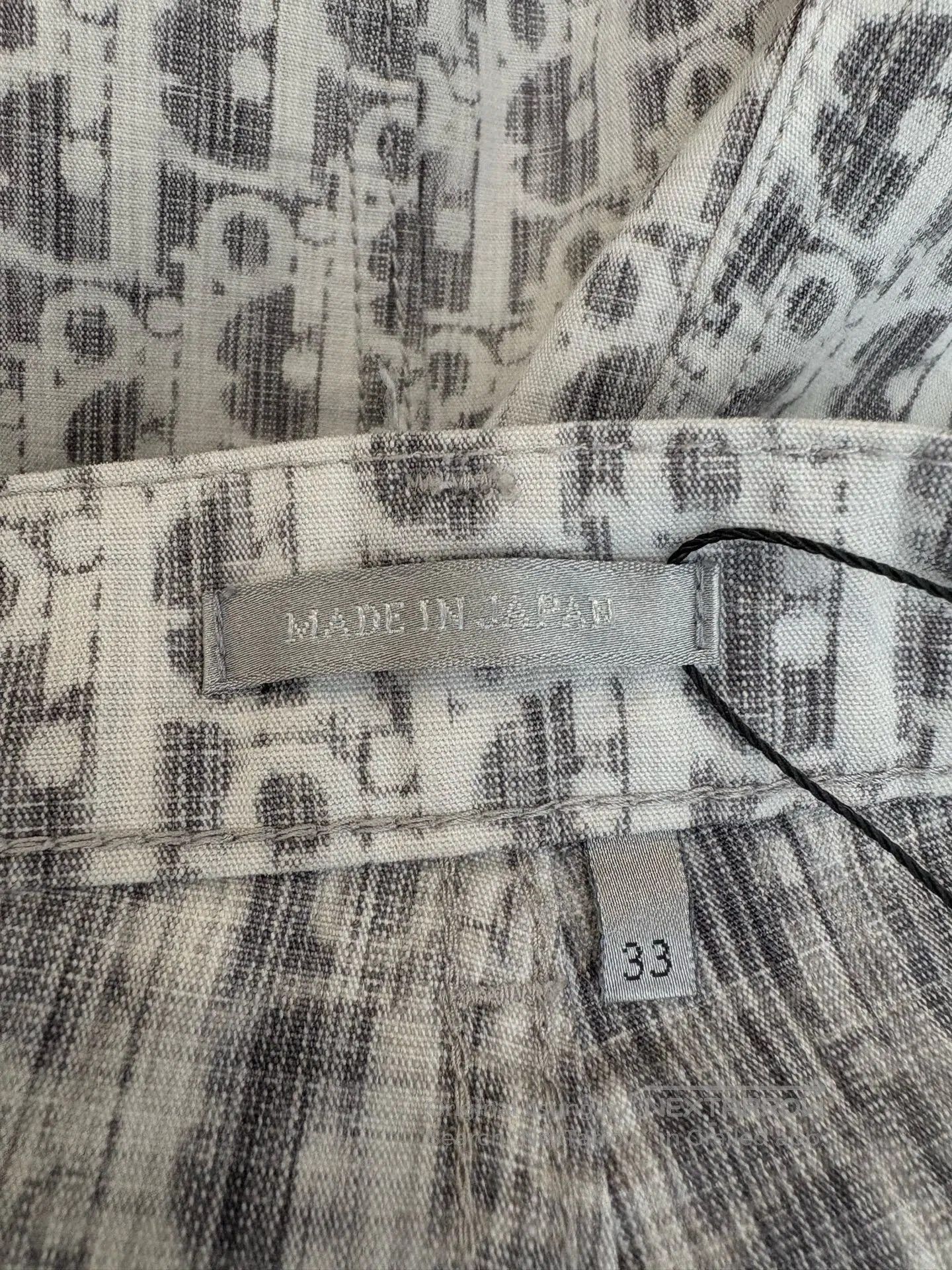 Dior Dior Men's Gray Monogram Denim Shorts. Size US 33 - 5 Thumbnail