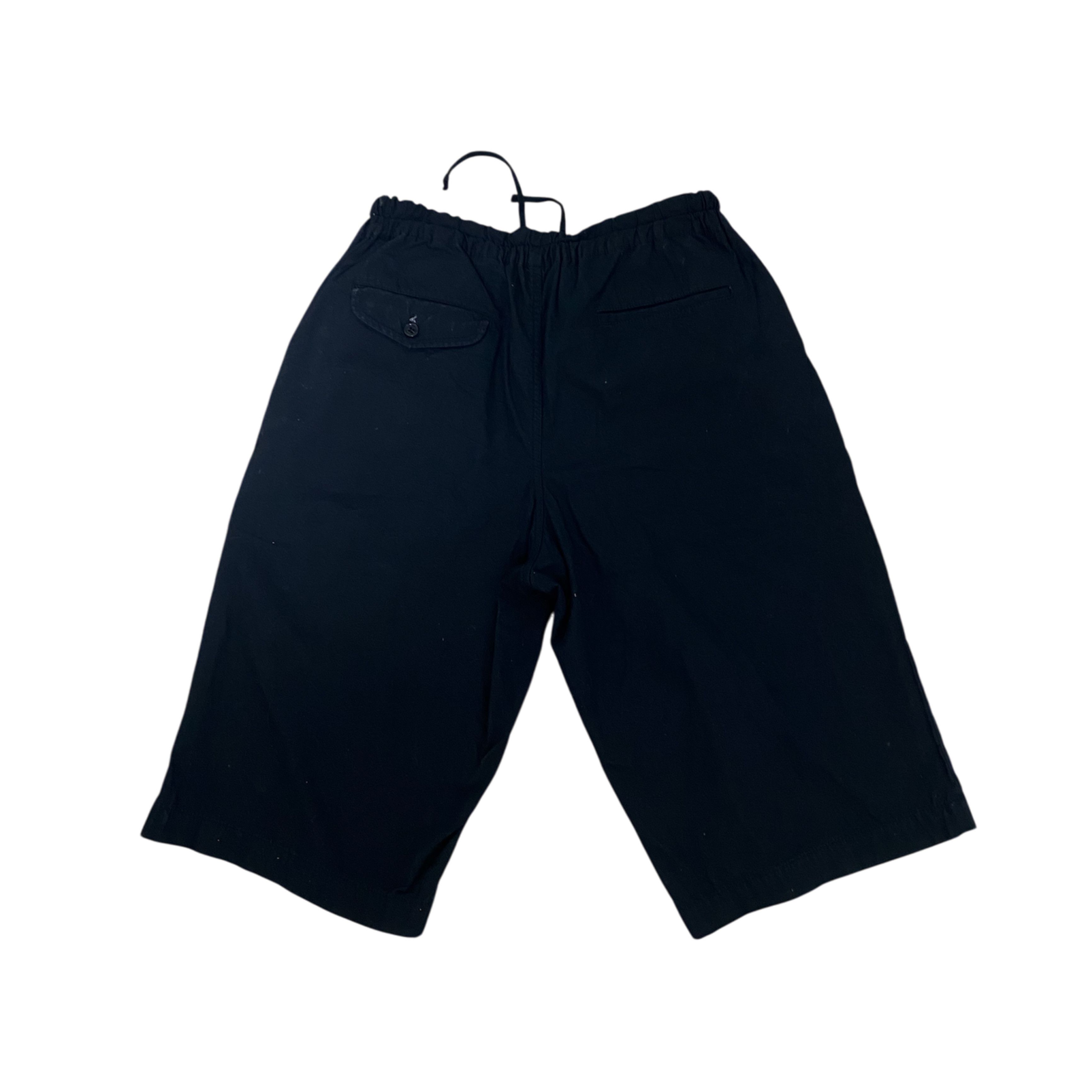 Comme des Garcons Black CDG black distressed zip-detail shorts