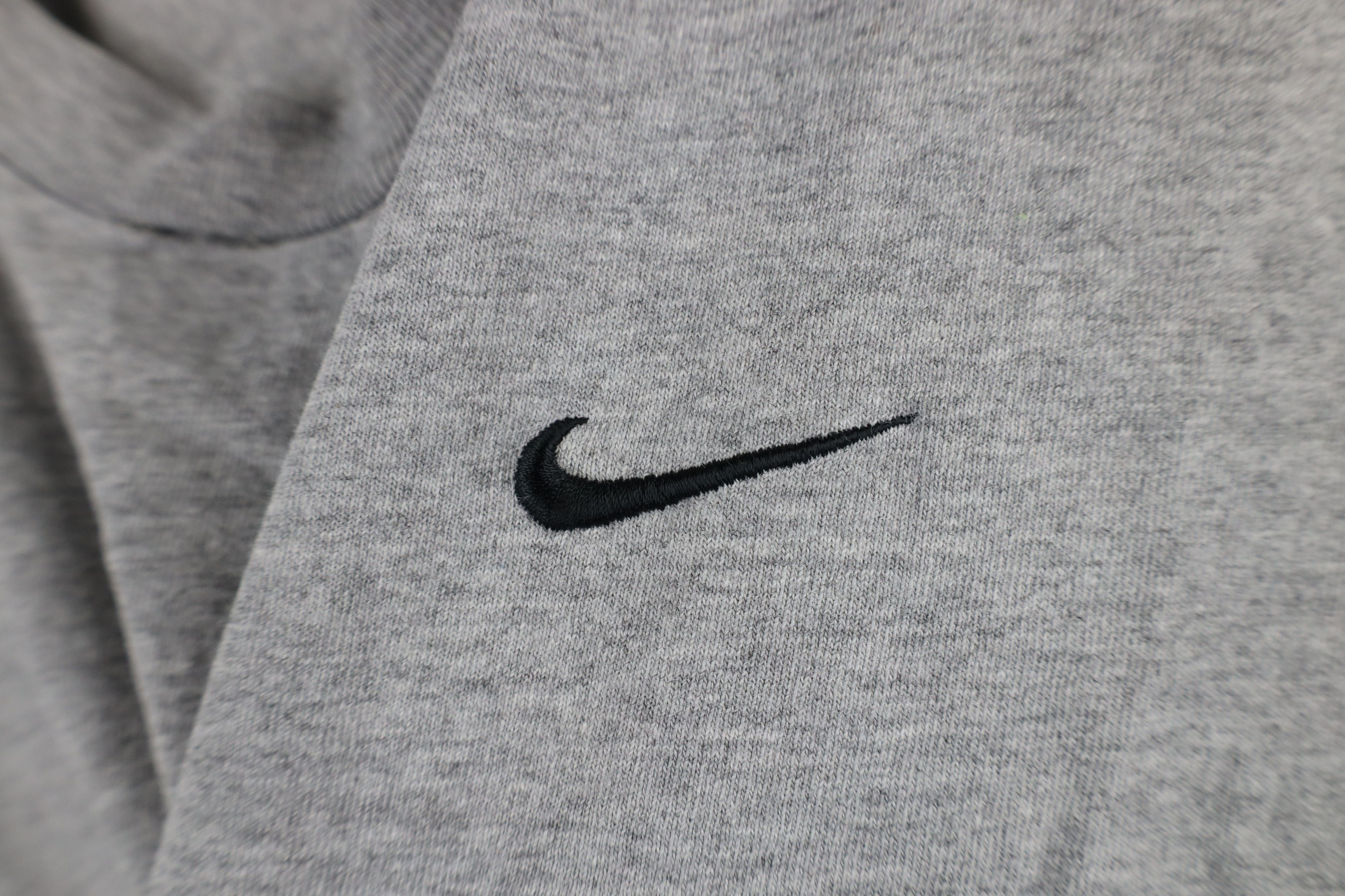 Nike × Vintage Vintage 90s Nike Travis Scott Mini Swoosh T-Shirt Gray Size US S / EU 44-46 / 1 - 4 Thumbnail