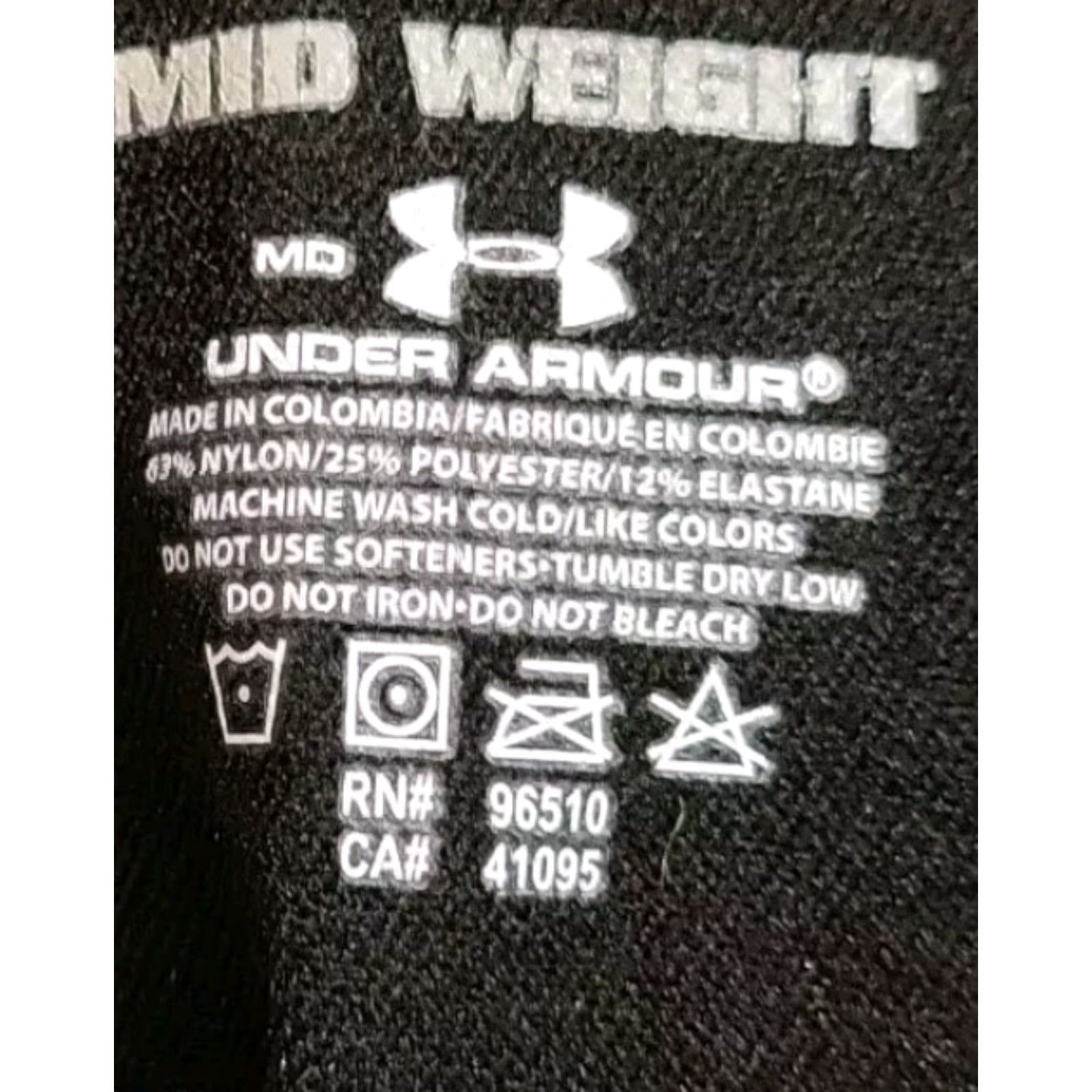Under Armour Under Armour Leggings Women's M Black 26" Inseam 26" Ankle Yoga Gym Crossfit Activewear Compression Elastic Waist Size 32" / US 10 / IT 46 - 4 Thumbnail