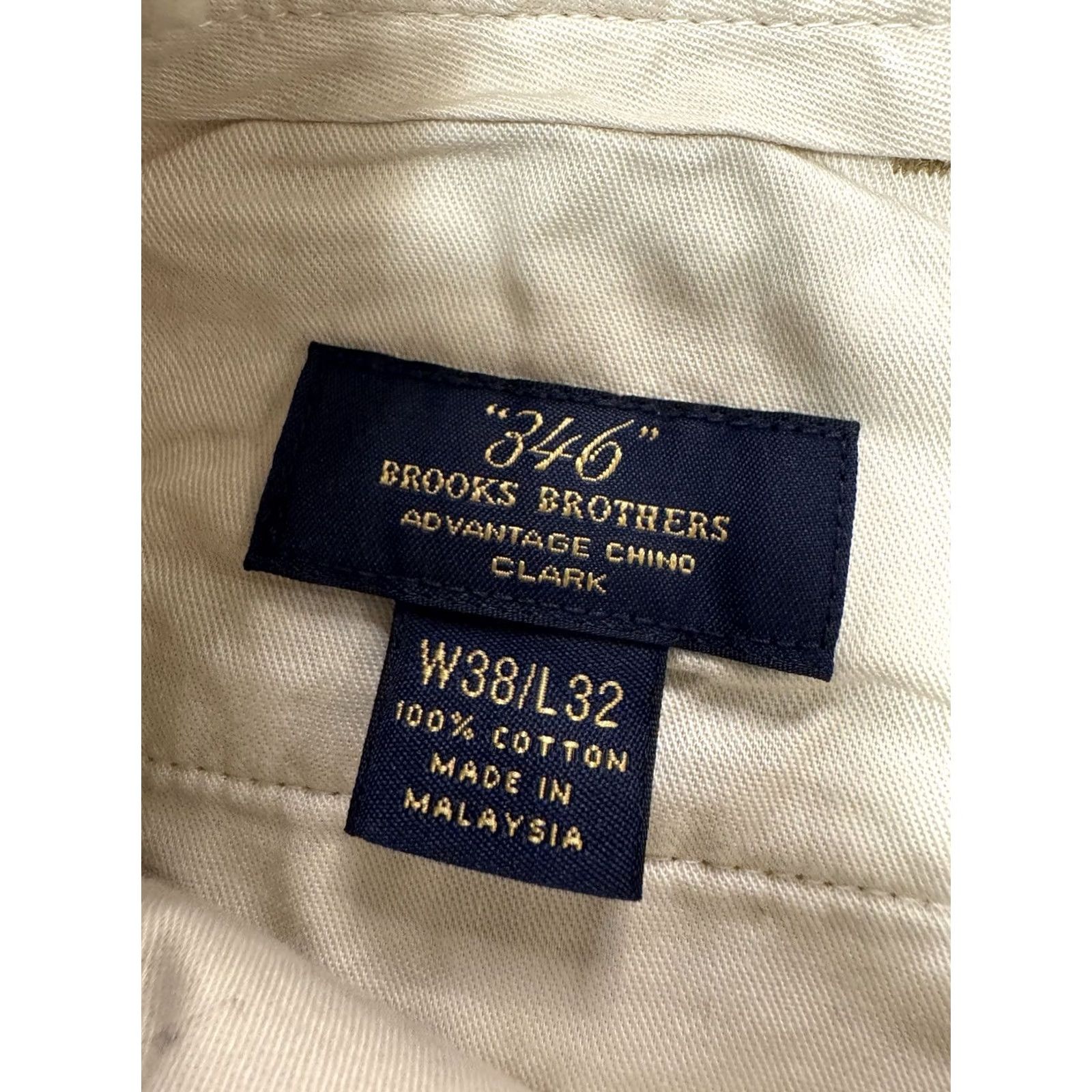 Brooks Brothers Brooks Brothers 346 Advanced Chino Clark Khaki Pants 38x32 Pleated Front Regular Fit Men Brown / Chino / Pants / 38 Inseam / 32 Size US 38 / EU 54 - 3 Thumbnail