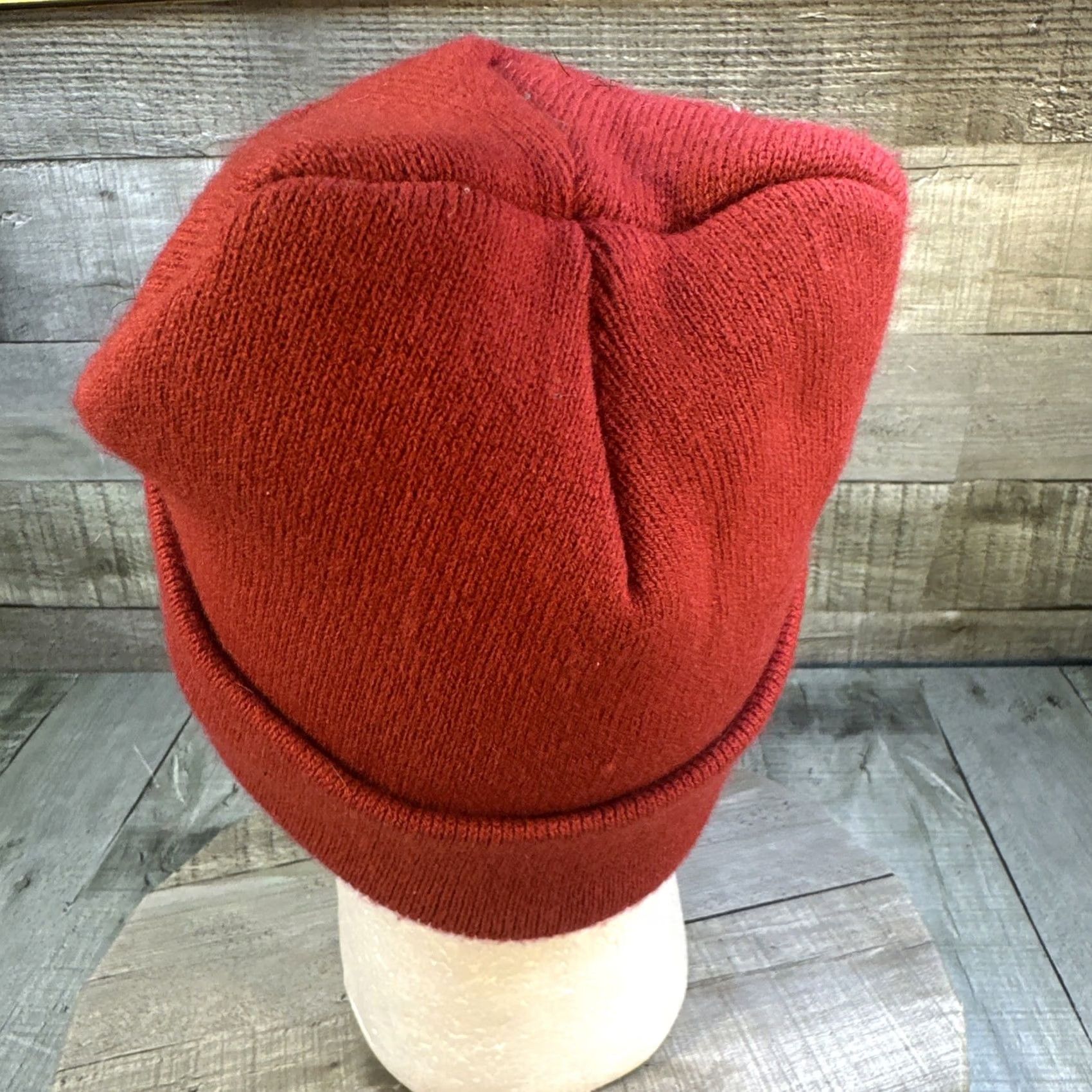Logo 7 VINTAGE Panthers Football Beanie Red Knit Hat Embroidered Panther Logo Adult Unisex Size US 35 - 7 Thumbnail