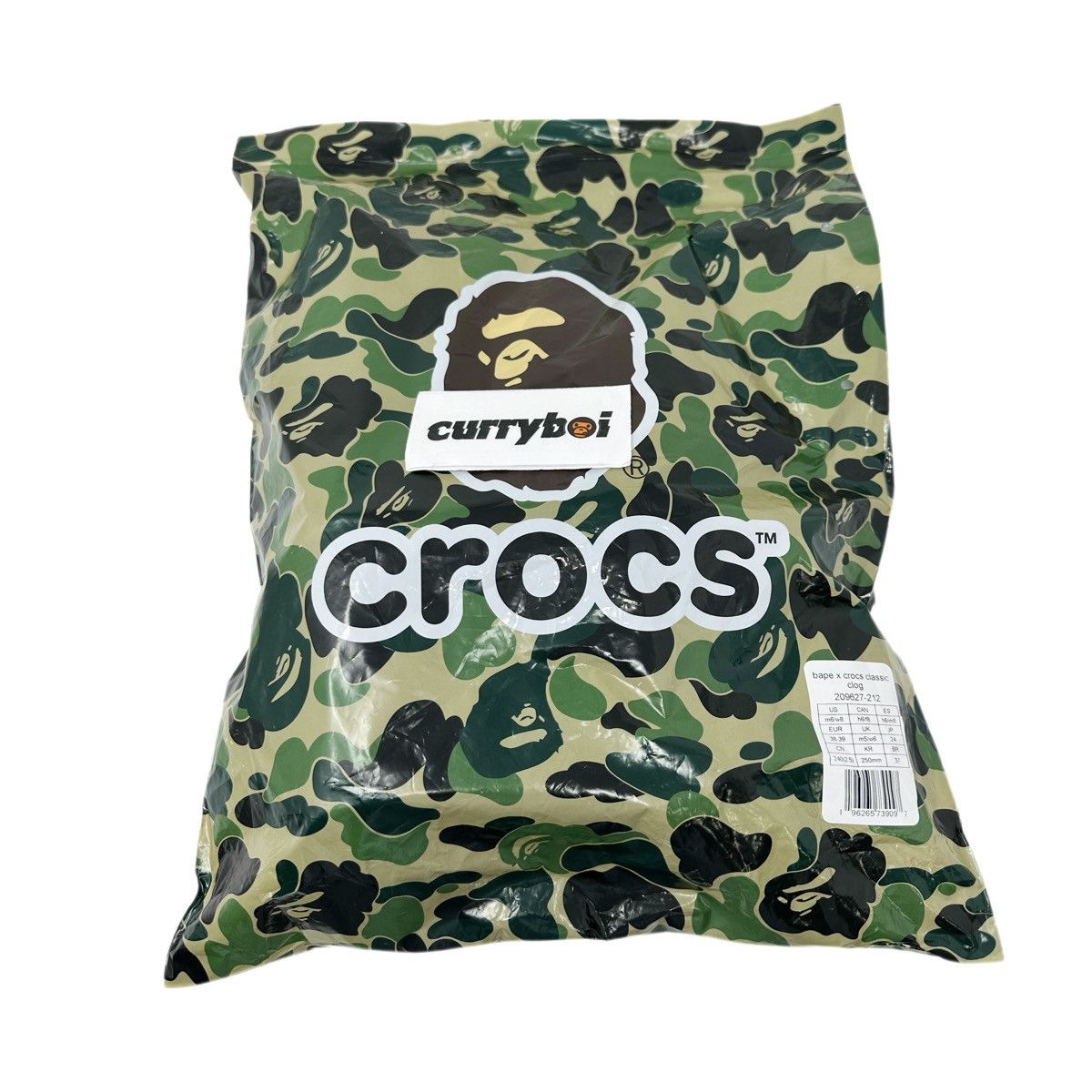 Bape × Crocs Crocs Classic Clog A Bathing Ape ABC Camo Green Size US 6 / EU 39 - 9 Thumbnail