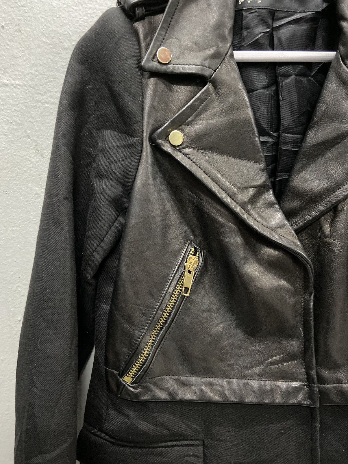 Zara ZARA LAMBSKINS JACKET COAT WOMEN BIKERS Size M / US 6-8 / IT 42-44 - 5 Thumbnail