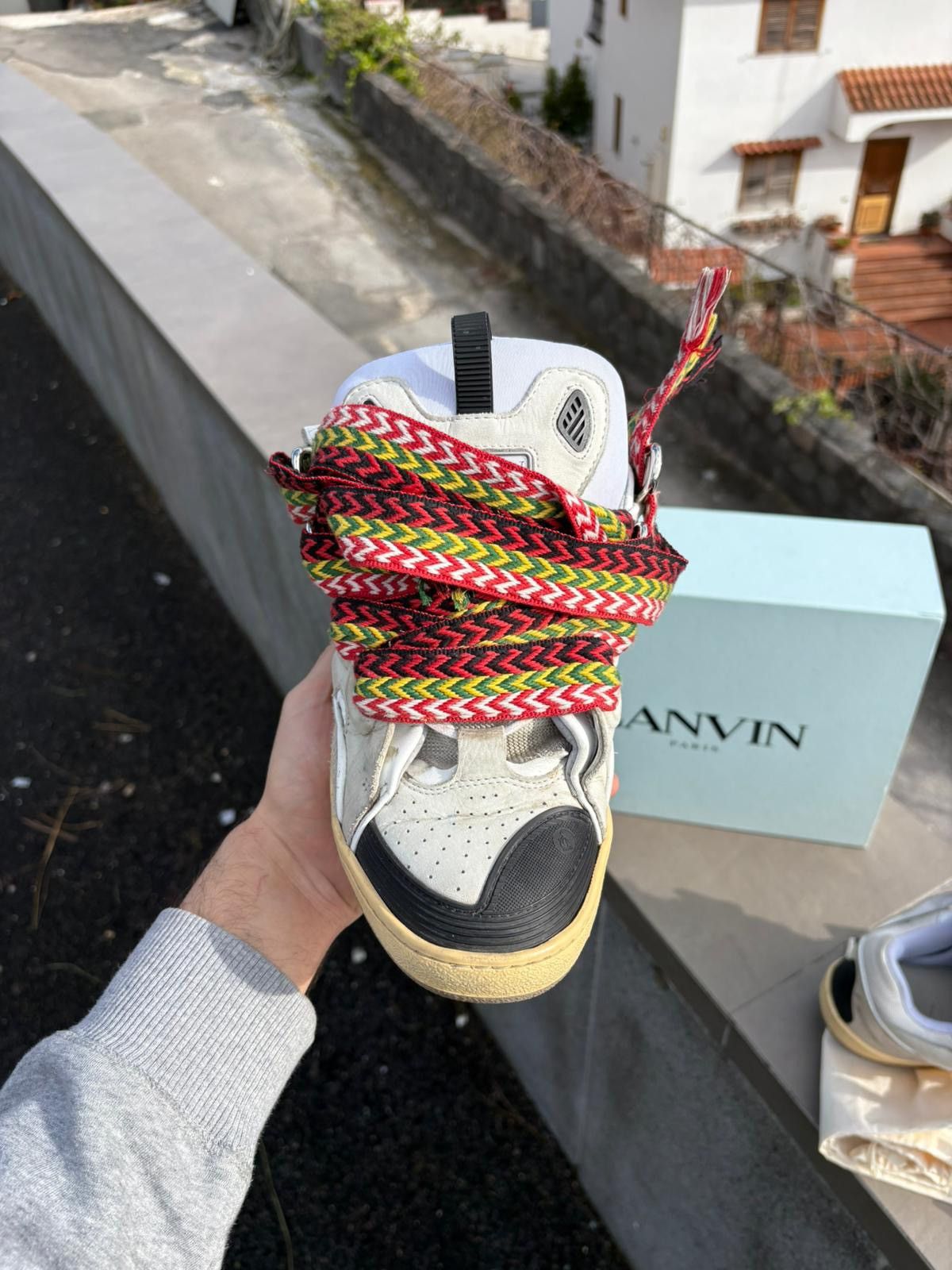 Lanvin Lanvin Curb White Ivory Sneakers Size US 11 / EU 44 - 6 Thumbnail