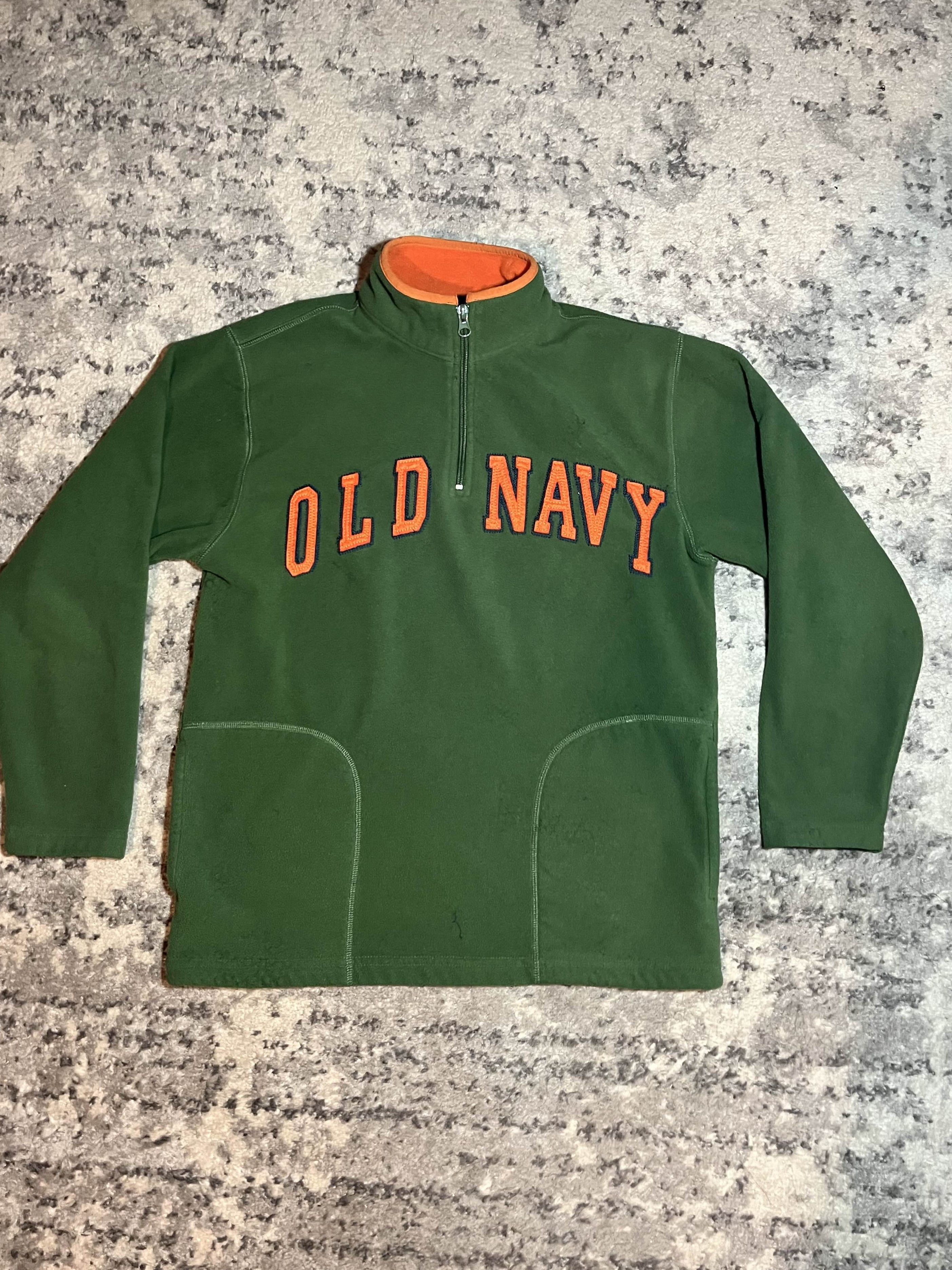 Old Navy Y2K Old Navy Orange and Green Fleece Quarter Zip Size US S / EU 44-46 / 1 - 1 Thumbnail