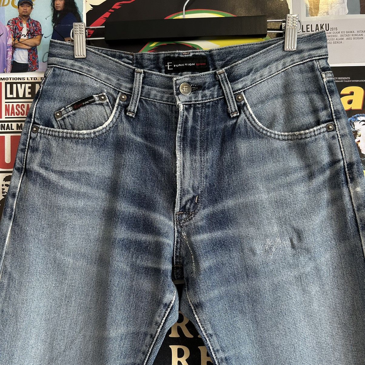 Edwin Vintage Function Edwin EZ502 Washed Blue Distressed Denim Size US 32 / EU 48 - 2 Thumbnail