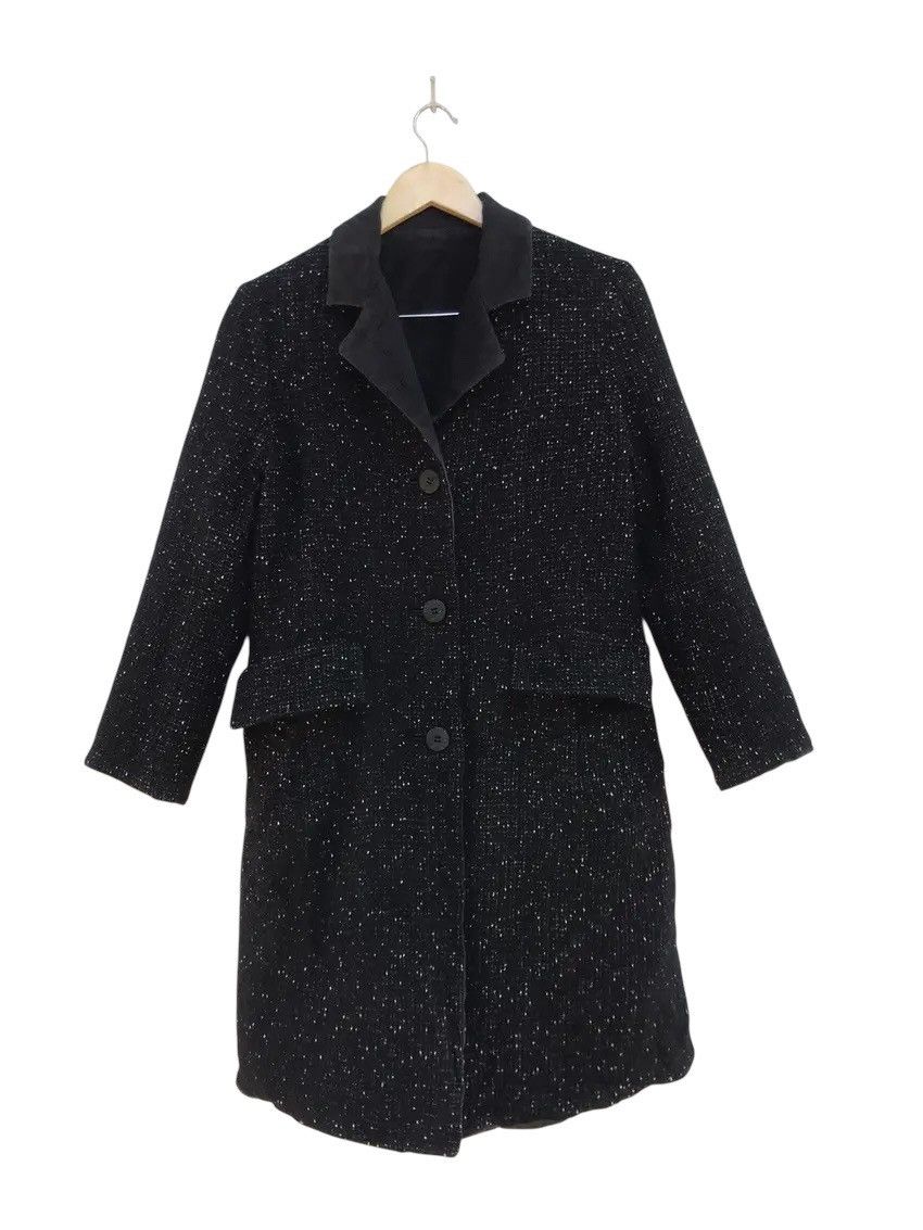 Yohji Yamamoto Iwish by Yohji Yamamoto Reversible Polka dot Wool Coat Size S / US 4 / IT 40 - 1 Thumbnail