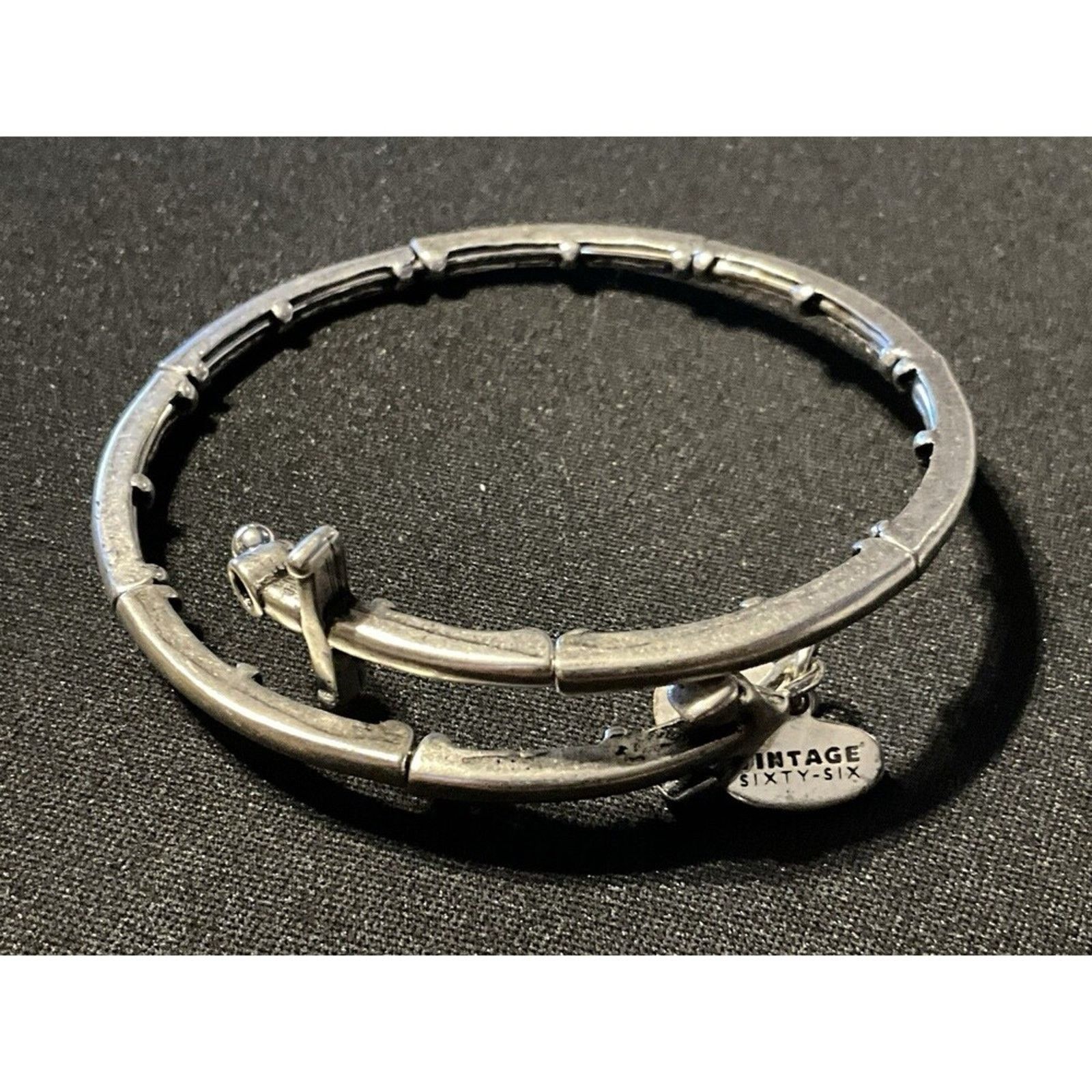 Other Alex & Ani Rafeleian Silver Plated Trident Bracelet 6.75 Size ONE SIZE - 5 Thumbnail