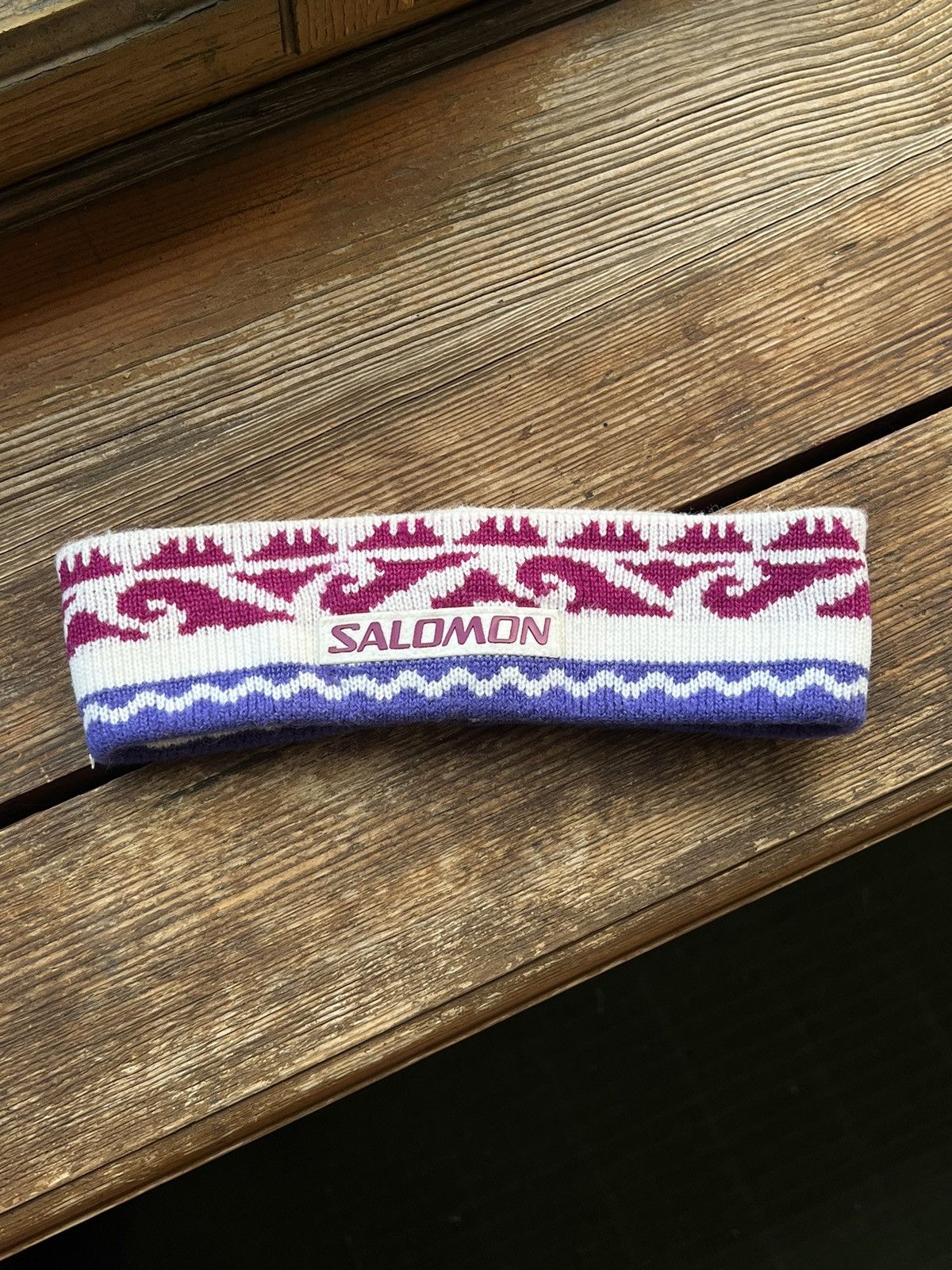 Salomon × Vintage Vintage Salomon Logo Headband Y2K Gorpcore Style Size ONE SIZE - 2 Thumbnail