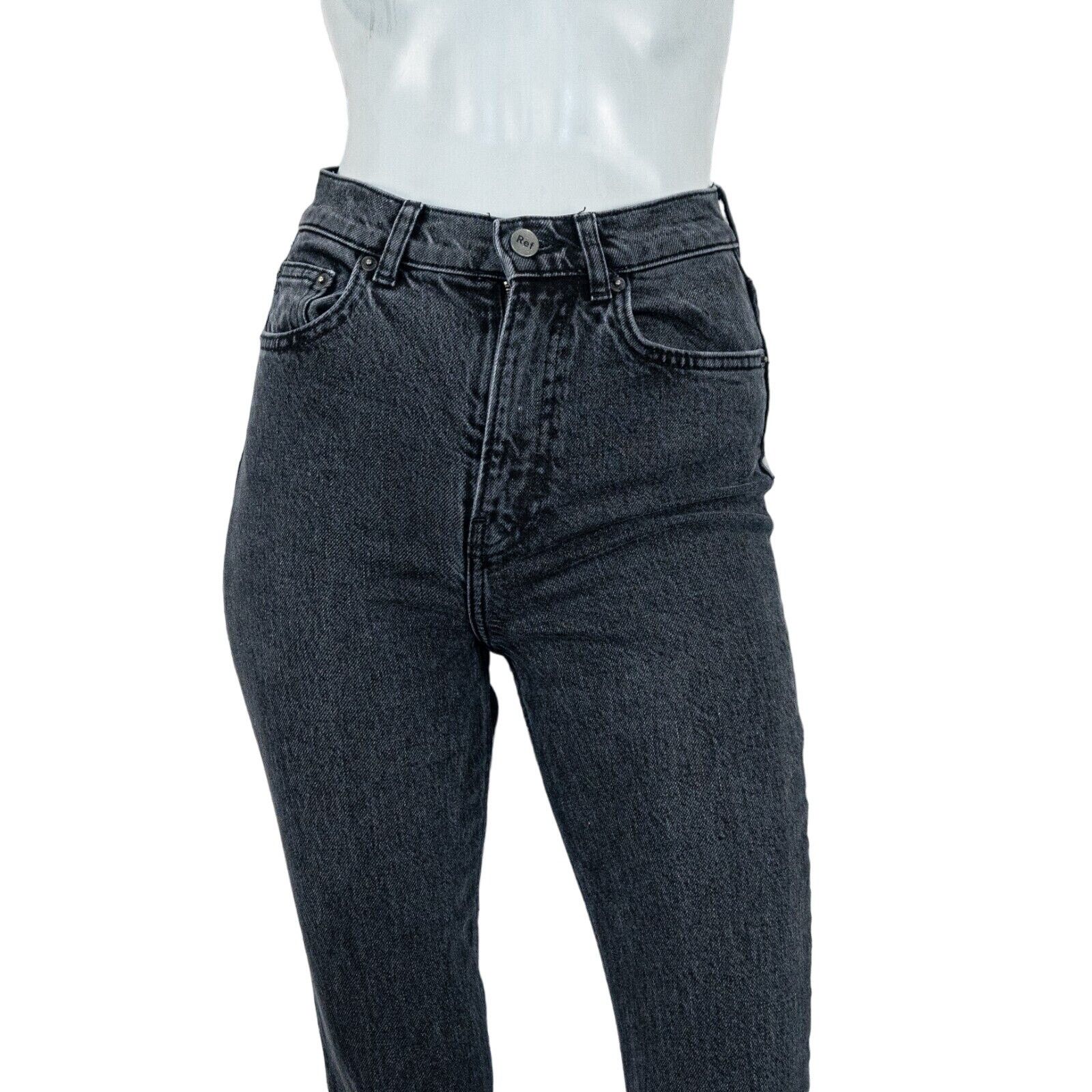 Reformation REFORMATION High-Rise Kick Flare Denim Jeans Black Erie Wash Size 24" / US 00 / IT 34 - 9 Thumbnail