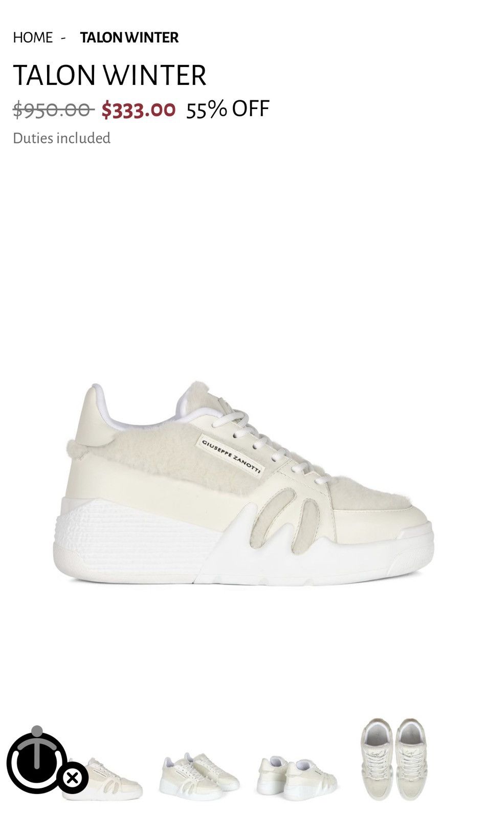 Giuseppe Zanotti Giuseppe Zanotti Women’s Sneakers Size US 6 / IT 36 - 14 Thumbnail