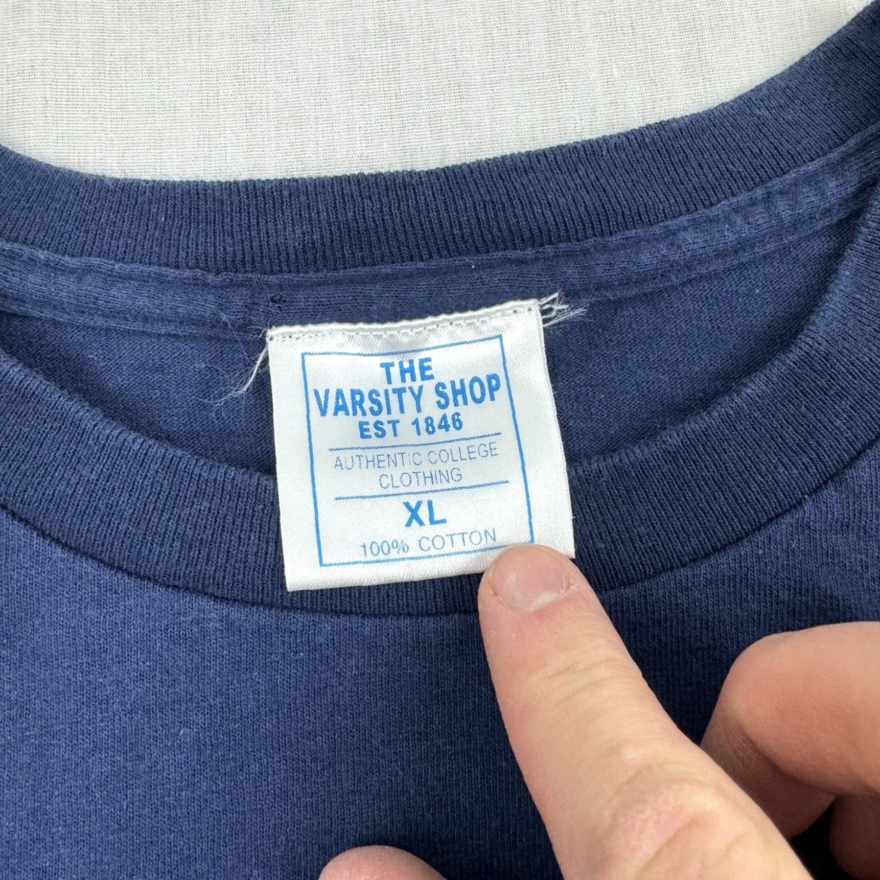 Vintage VINTAGE The Varsity Shop Oxford University Shirt Adult XL Blue 90s Mens Size US XL / EU 56 / 4 - 3 Thumbnail