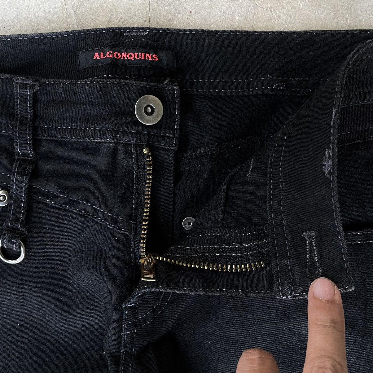 Le Grande Bleu (L.G.B.) 2000s Algonquins Gothic Fit Skinny Black Japanese Pants Size 30" / US 8 / IT 44 - 6 Thumbnail