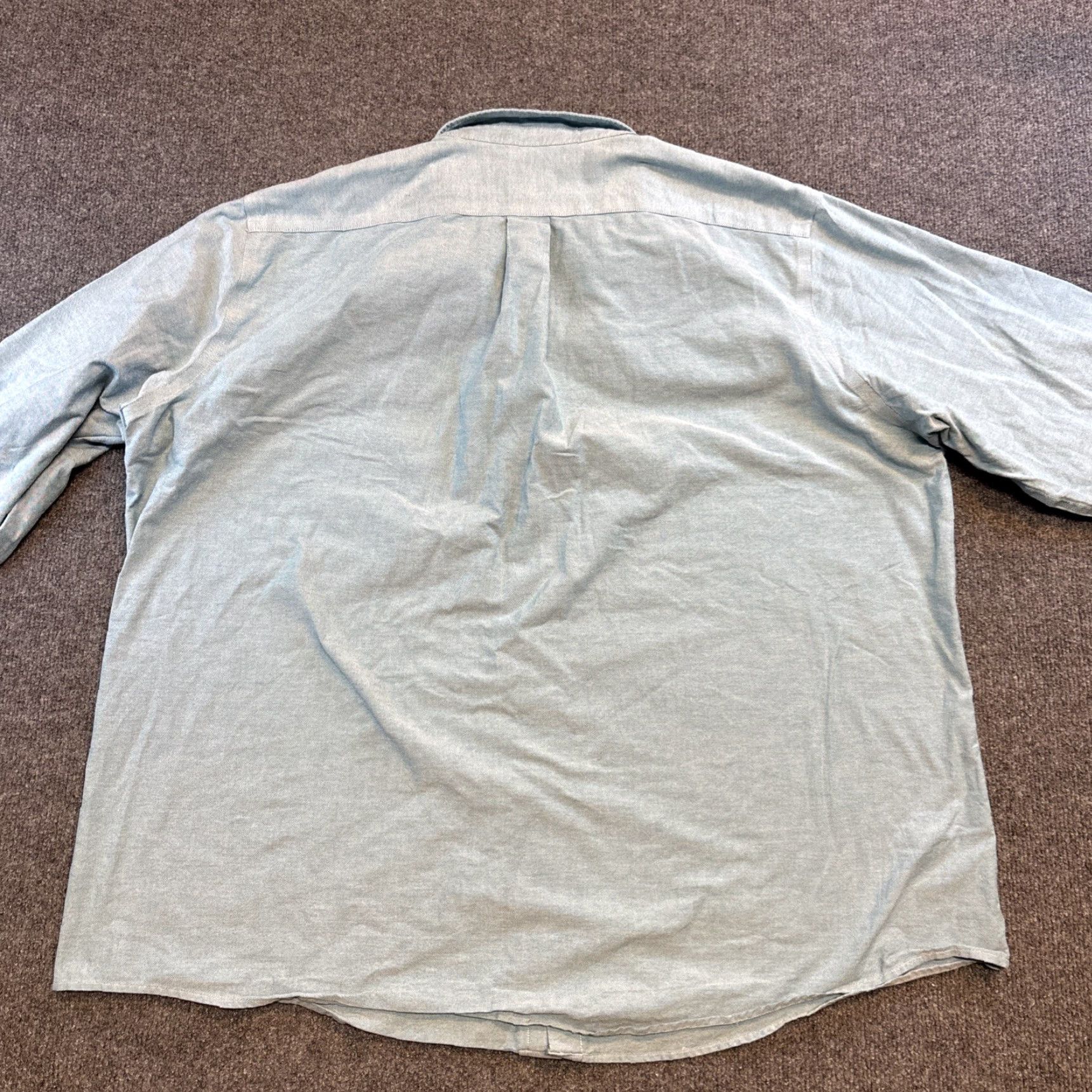Dockers DOCKERS Chambray Button-Down Shirt Mens 2XL Blue Stretch Battery Street Nautical Casual Workwear Men Size US XXL / EU 58 / 5 - 4 Thumbnail