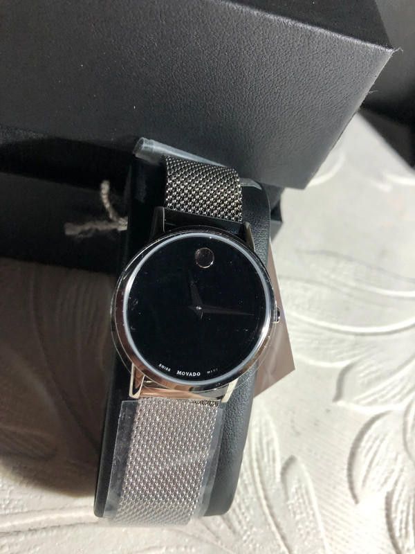 Movado Movado ladies black dial stainless steel watch Size ONE SIZE - 4 Thumbnail