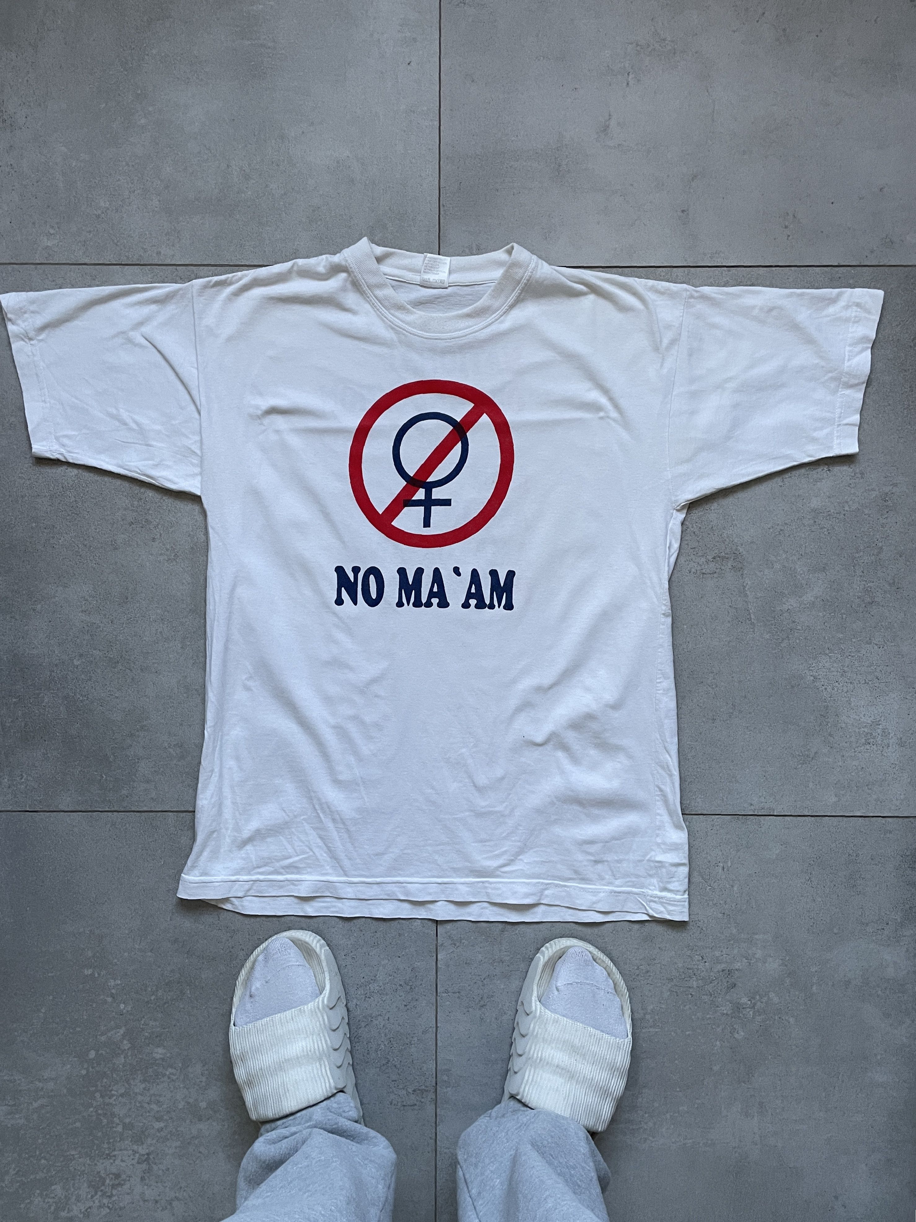 Vintage VINTAGE 90S AL BUNDY NO MA'AM WHITE TEE Size US L / EU 52-54 / 3 - 5 Thumbnail