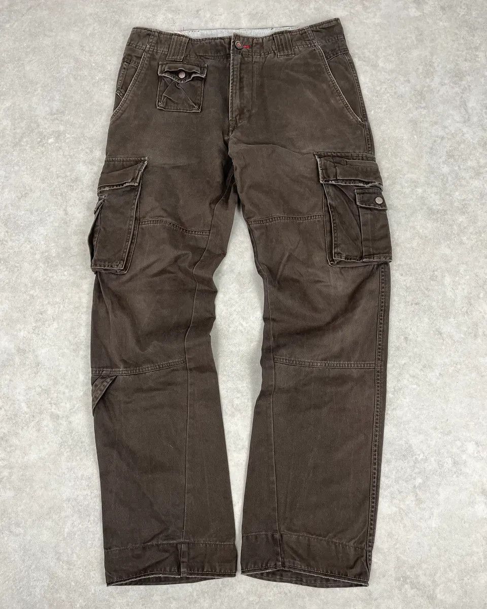 Diesel 2000s Diesel Brown Utility Cargo Pants Size US 33 - 1 Thumbnail