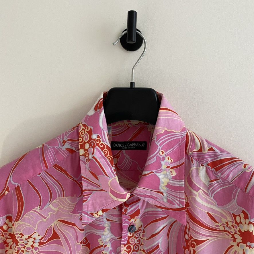 Dolce & Gabbana Pink Paisley Long Sleeve Button Up Shirt EU 44 Size US S / EU 44-46 / 1 - 2 Thumbnail