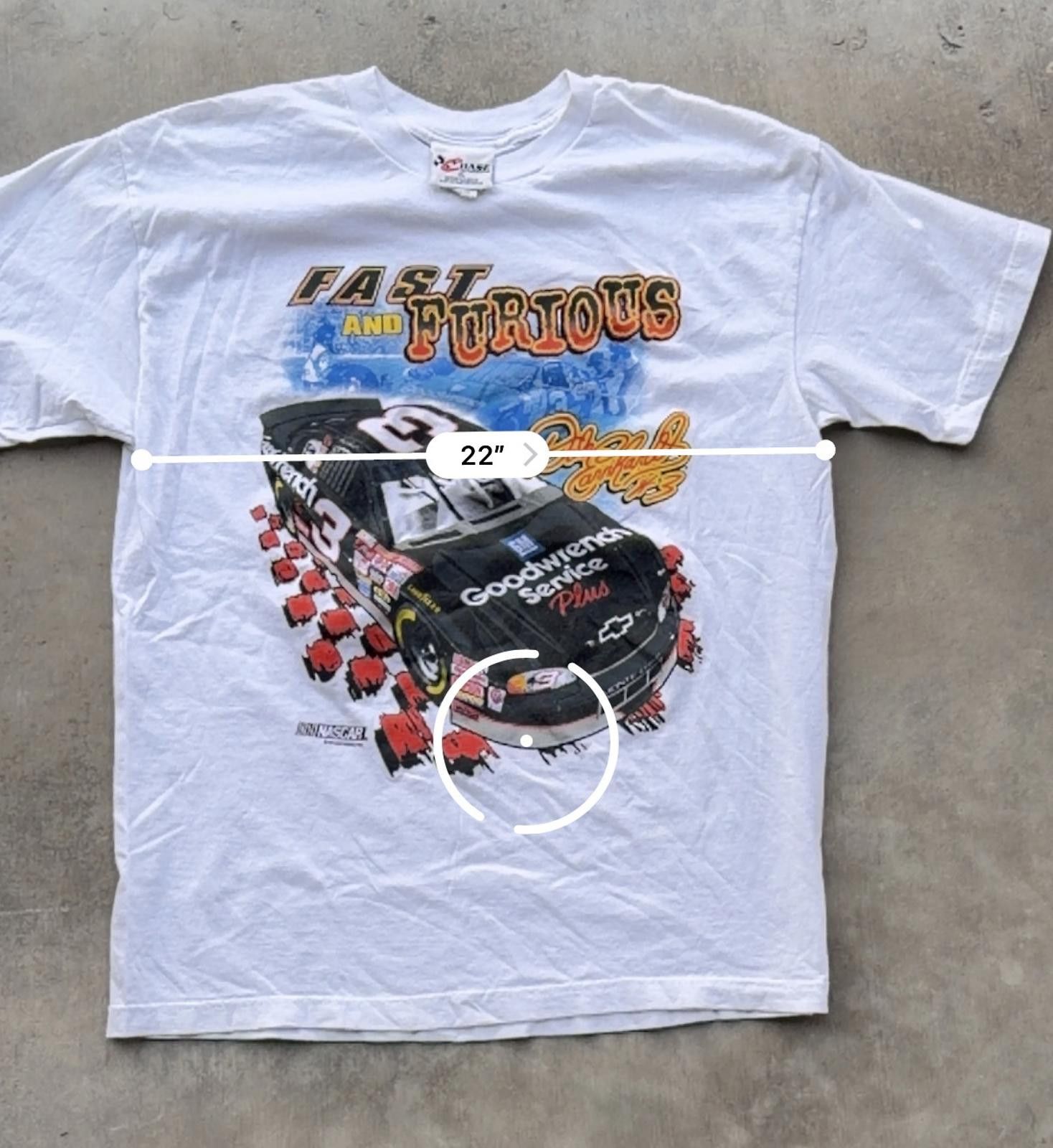 Chase Authentics Vintage Dale Earnhardt #3 NASCAR T-Shirt – Size XL Size US XL / EU 56 / 4 - 5 Thumbnail