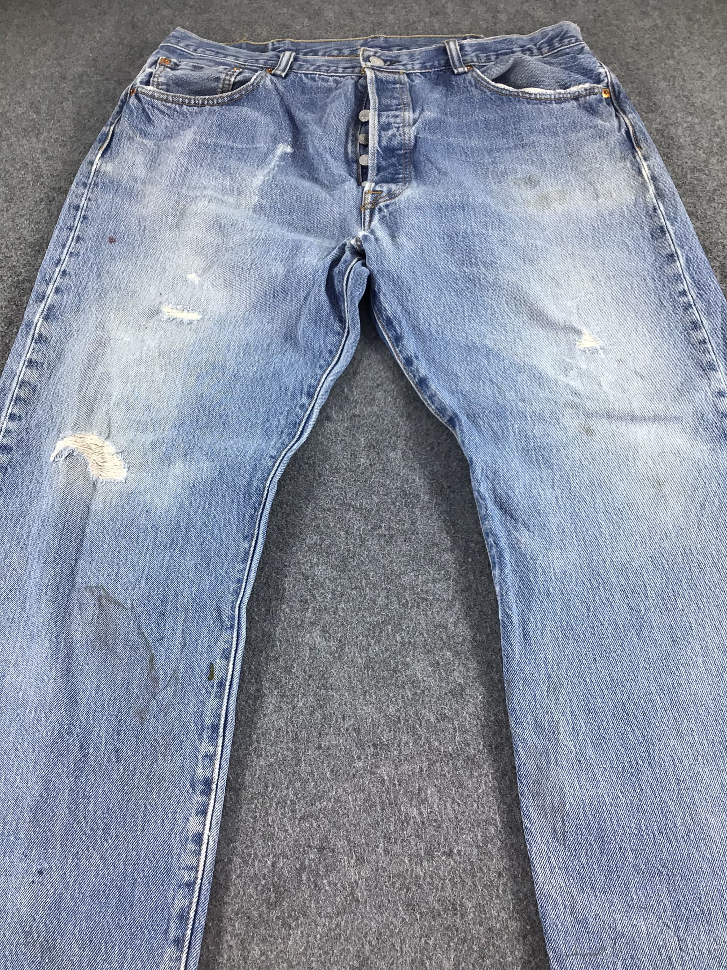Levi's Vintage Levis 501 Jeans Stone Wash Denim -J344 Size US 37 - 3 Thumbnail