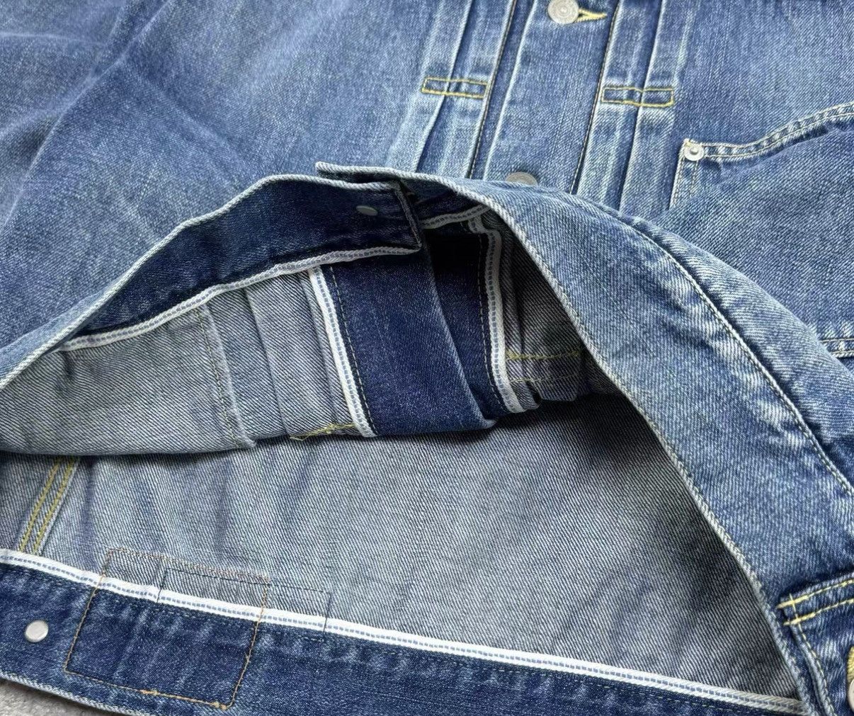 Visvim VISVIM SS 101 JKT DMGD Washed Denim Jacket J16 Size US S / EU 44-46 / 1 - 3 Thumbnail