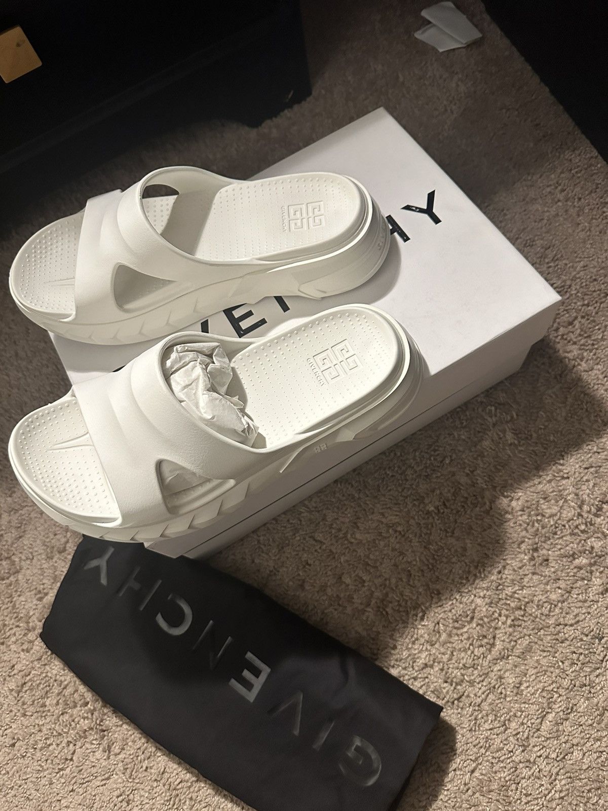 Givenchy Marshmallow Sandals Off White Size US 8 / EU 41 - 2 Thumbnail