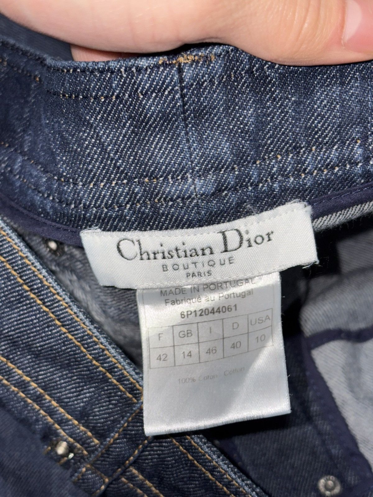 Dior 36 Christian Dior By John Galliano Bootcut Flare Jeans Denim Size US 36 / EU 52 - 9 Thumbnail