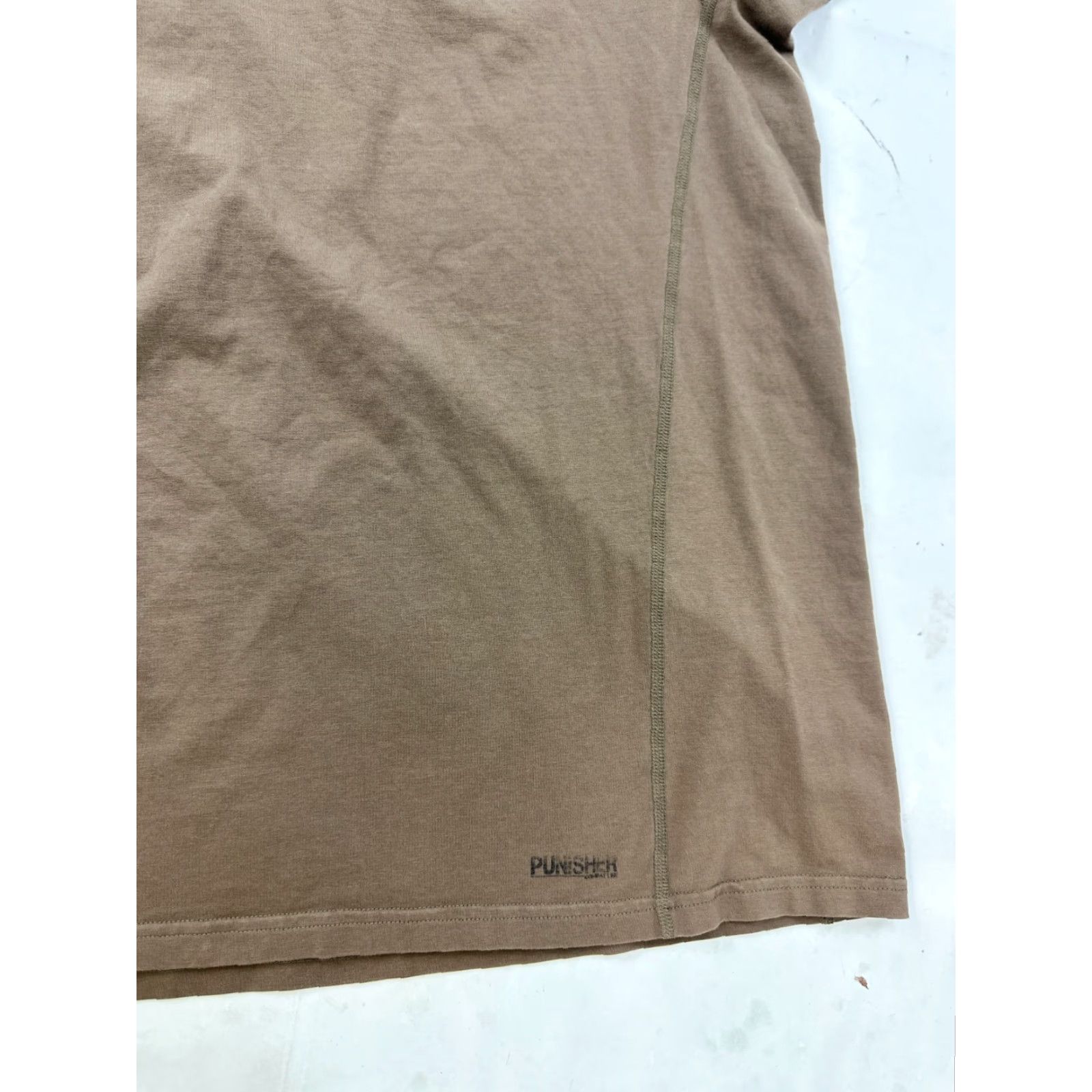Layer 8 Punisher Shirt Mens XL Brown Army Combat Line Base Layer Crew Neck T-Shirt Short Sleeve Solid Cotton Pullover Tee Size US XL / EU 56 / 4 - 6 Thumbnail