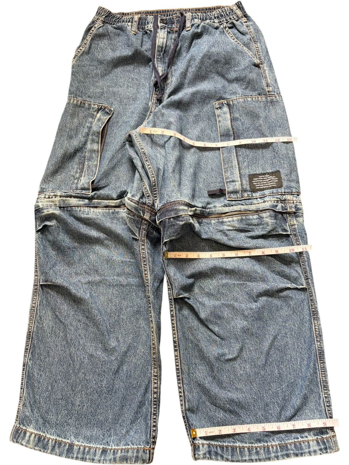 GU × Undercover Vintage Gu Underover Cargo Baggy Jeans Size US 28 / EU 44 - 8 Thumbnail