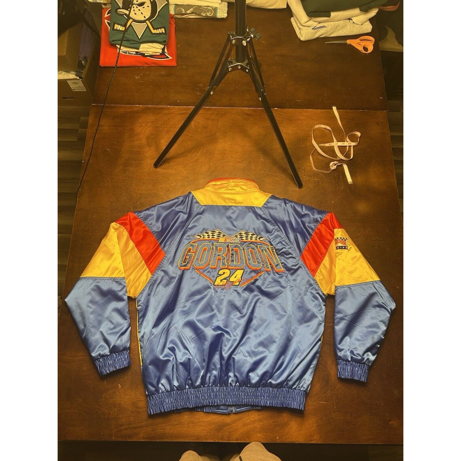 Nutmeg 90s/Y2K NASCAR Jeff Gordon #24 Nutmeg Racing Puffer Jacket Size US L / EU 52-54 / 3 - 14 Thumbnail