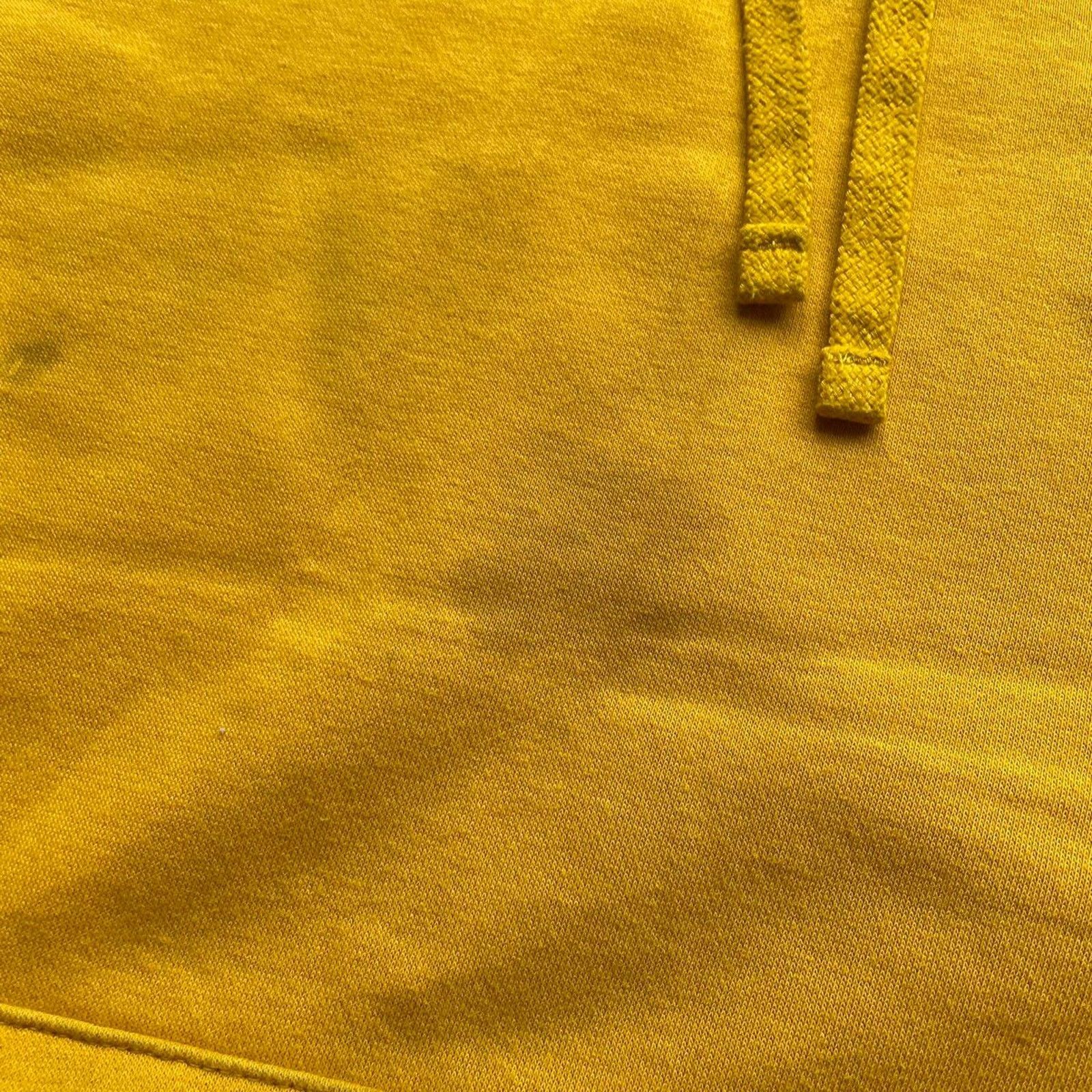 Nike × Vintage Vintage Y2K Nike Embroidered Swoosh Yellow Hoodie Large Rare Size US L / EU 52-54 / 3 - 3 Thumbnail