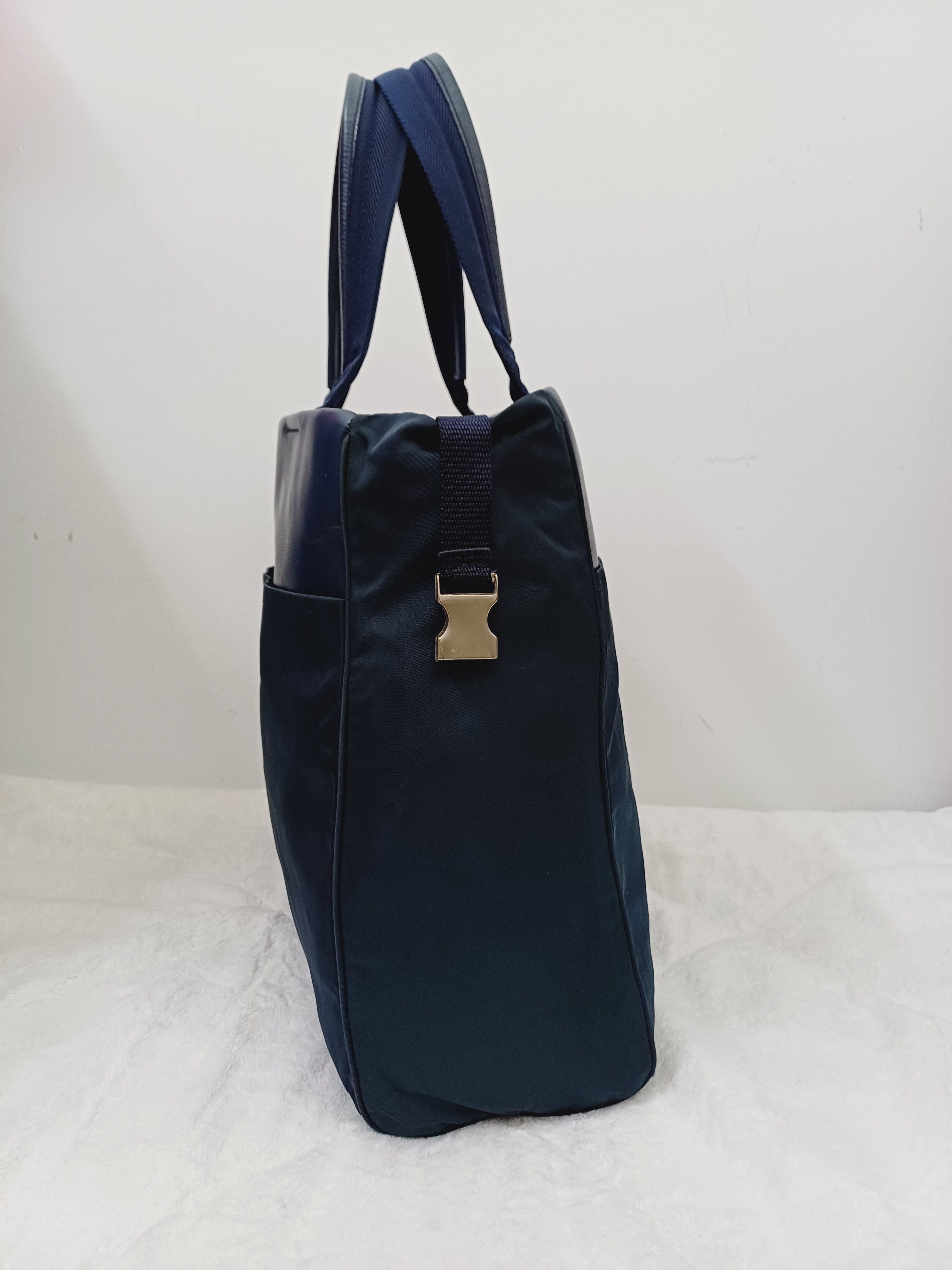 Karl Lagerfeld × Prada Vintage Prada Tote Bag Semi-leather Size ONE SIZE - 6 Thumbnail