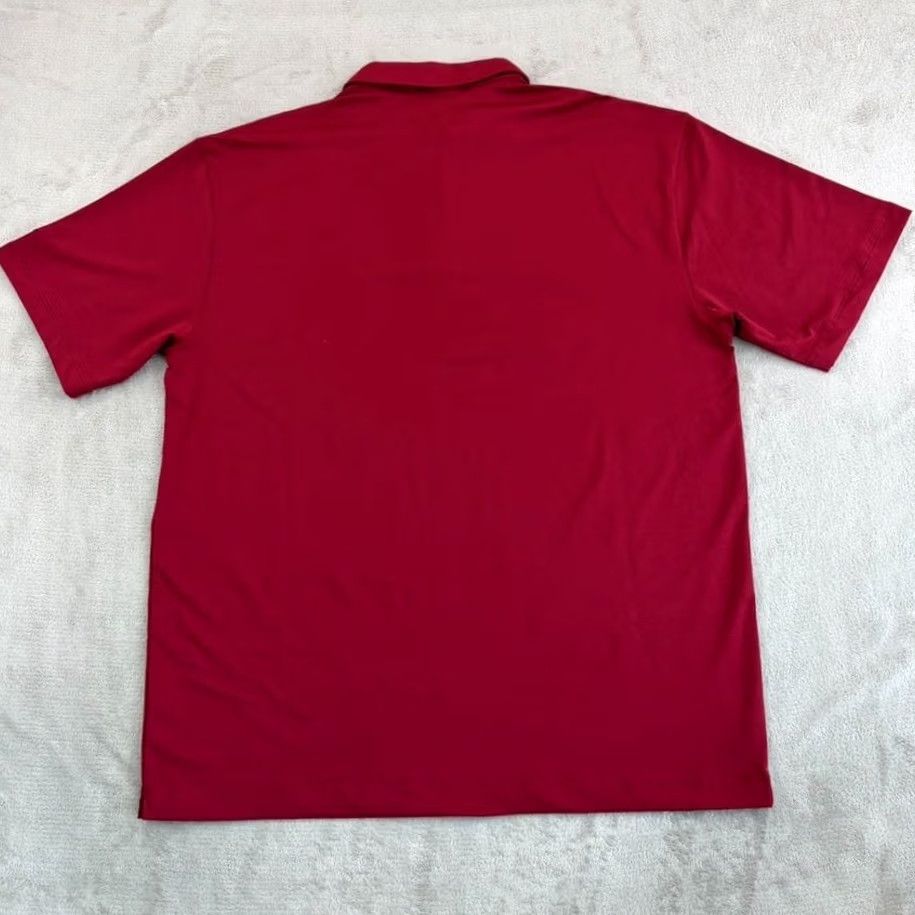 Nike Nike GOLF Polo Shirt Men's XL Red Dri-FIT UV Stretch Short Sleeve, Logo, (Polo) Size US XL / EU 56 / 4 - 4 Thumbnail