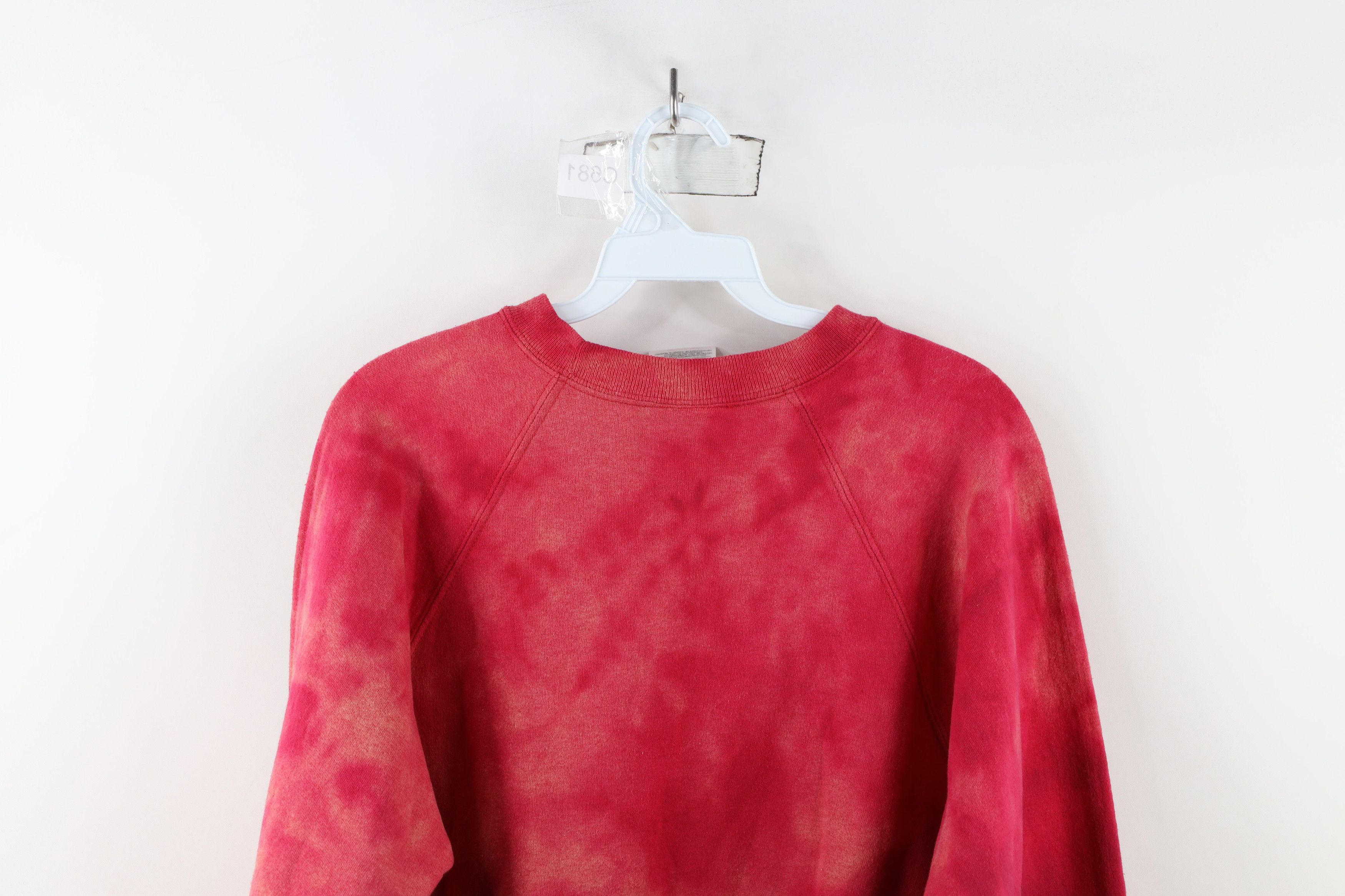 Vintage Vintage 90s Streetwear Acid Wash Crewneck Sweatshirt Red Size S / US 4 / IT 40 - 10 Thumbnail