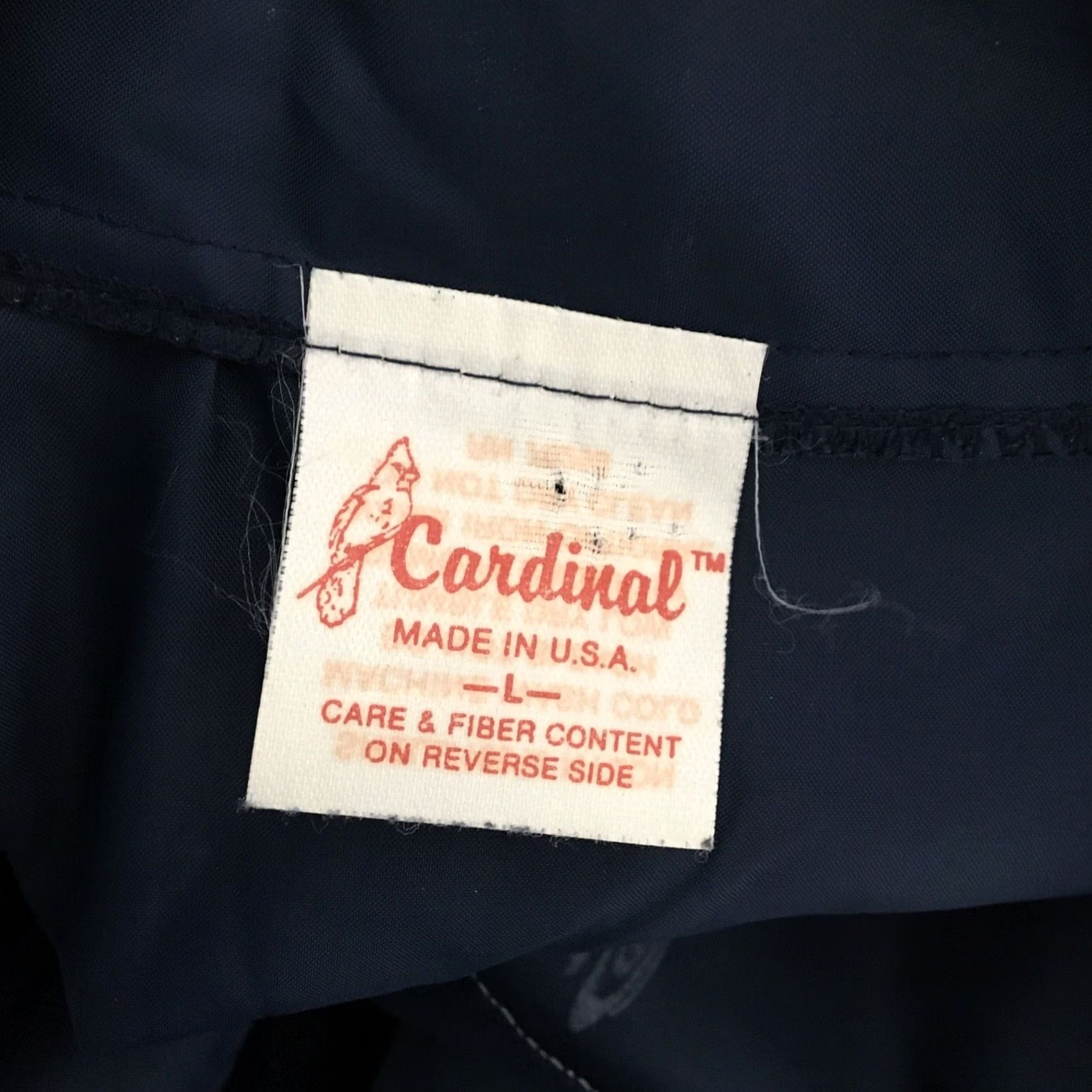 Vintage VINTAGE Cardinal Blue Jacket Windbreaker USA MADE sz L Unisex Adults 70s 80s Graphic Print N/A Size US L / EU 52-54 / 3 - 7 Thumbnail