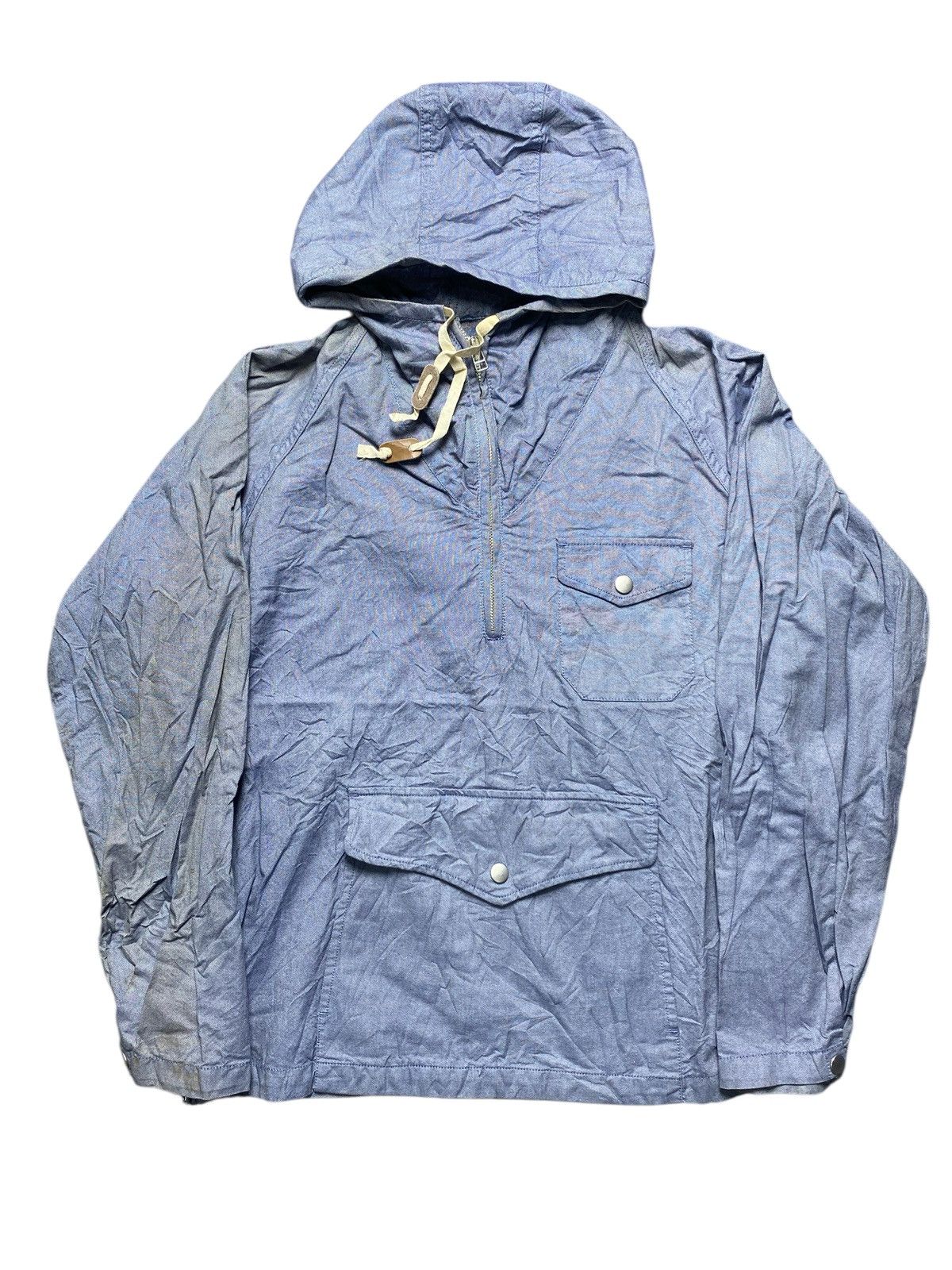 Global Work VINTAGE GLOBAL WORK JACKET HALF ZIPPER HOODIE Size US M / EU 48-50 / 2 - 2 Thumbnail