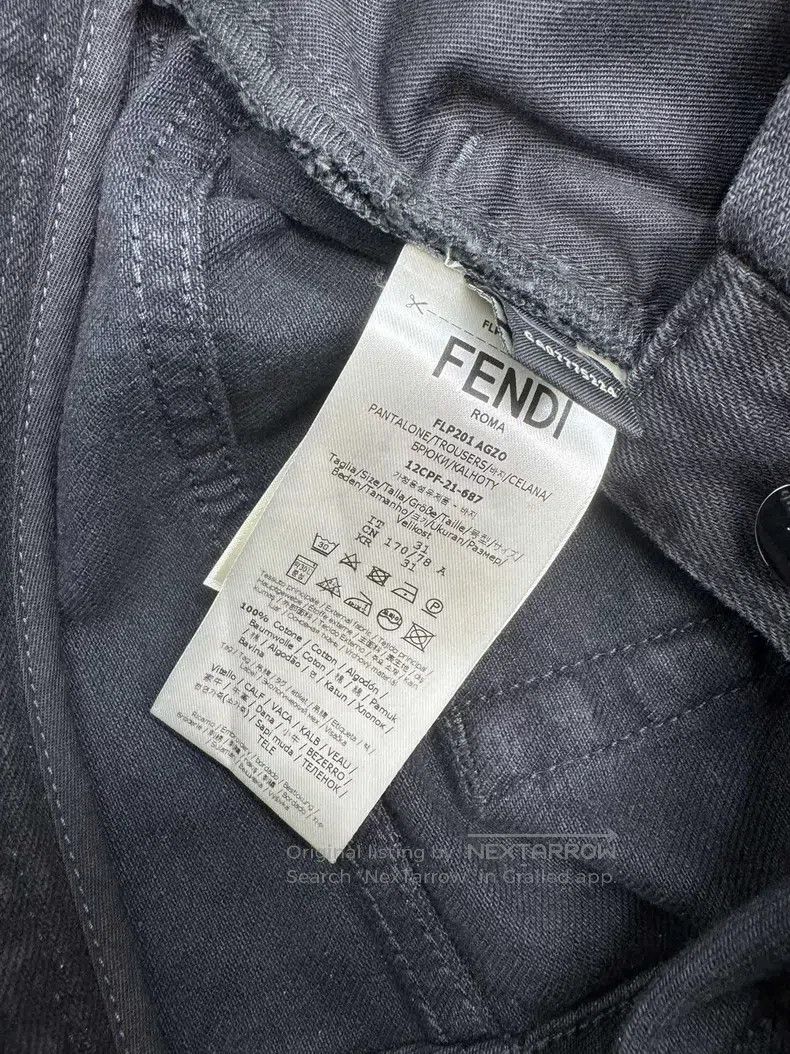 Fendi Fendi Embroidered Denim Pants, Logo Embroidery Size US 31 - 8 Thumbnail