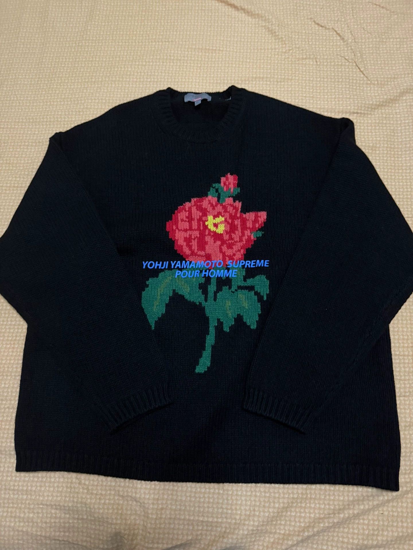 Supreme Supreme Yohji Yamamoto Rose Sweater XL Unworn Size US XL / EU 56 / 4 - 1 Thumbnail