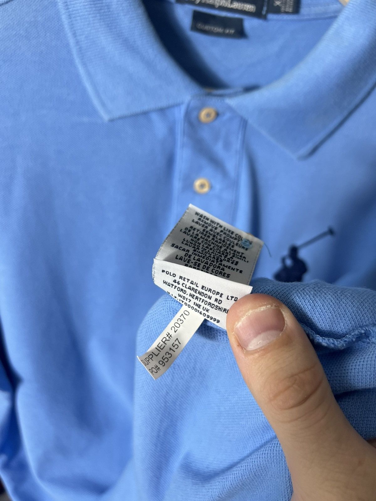 Polo Ralph Lauren 🔥 Polo Ralph Lauren Big Pony Rugby Longsleeve Light Blue Size US XL / EU 56 / 4 - 12 Thumbnail