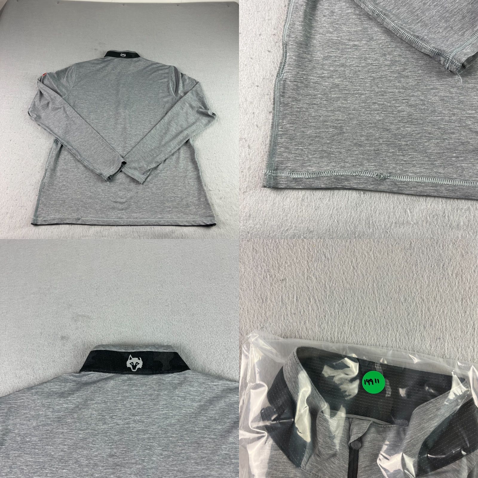 Vintage Greyson Mens Small Gray 1/4 Zip Pullover Lightweight Golf Performance Mock Neck Shirt Size US S / EU 44-46 / 1 - 8 Thumbnail