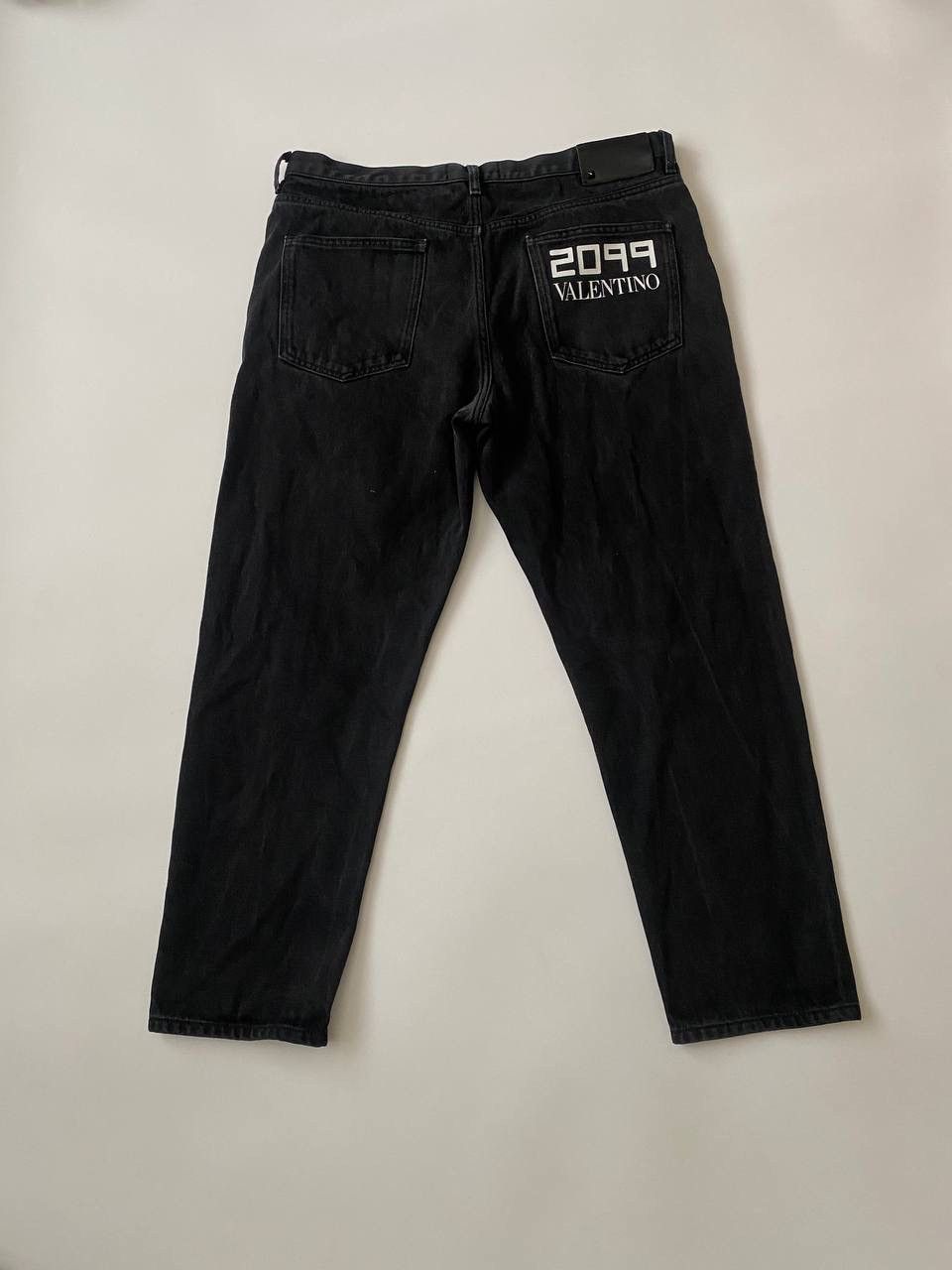 Valentino Valentino Garavani 2099 Print Slim Jeans in Black Cotton Size US 34 / EU 50 - 1 Thumbnail