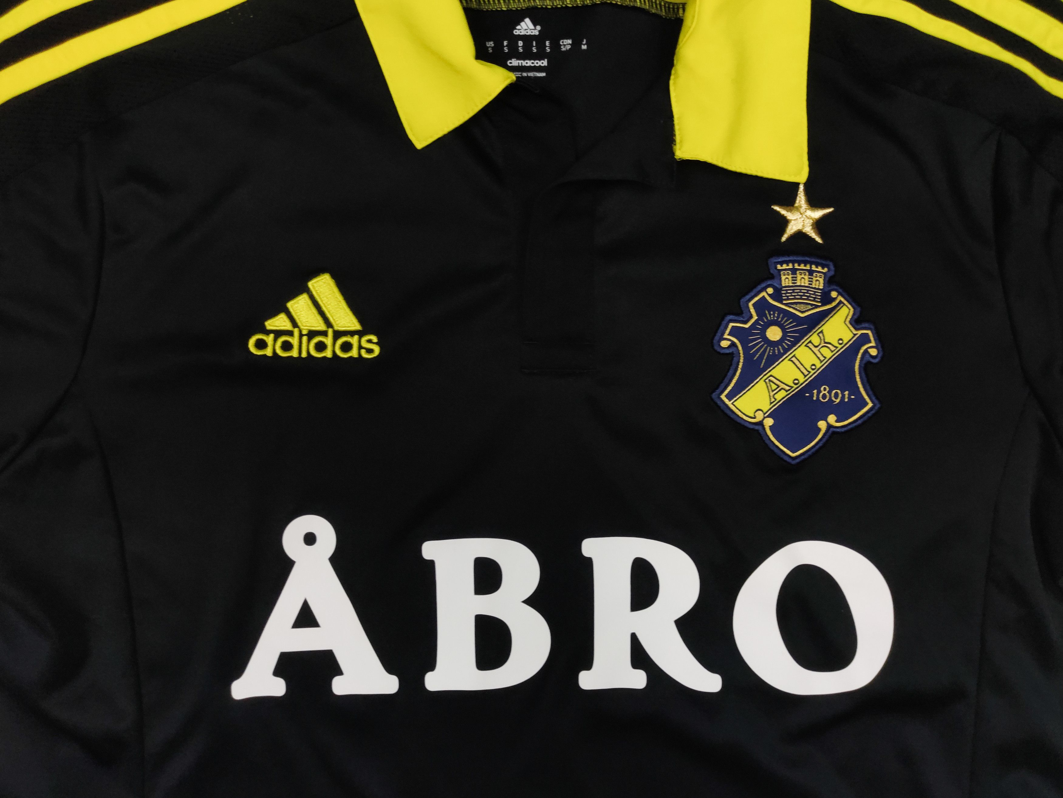 Adidas AIK Fotboll 2014 2015 Adidas Home Shirt Stockholm Size US S / EU 44-46 / 1 - 6 Thumbnail