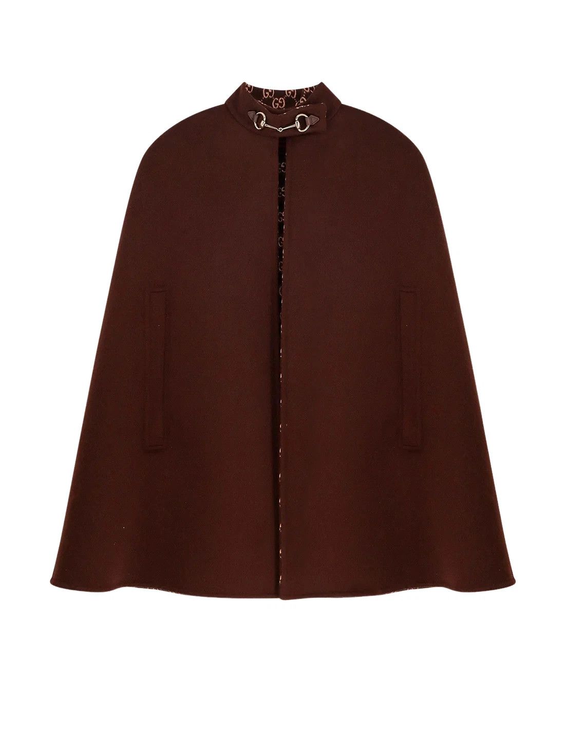 GUCCI Brown Wool Cape New & Authentic